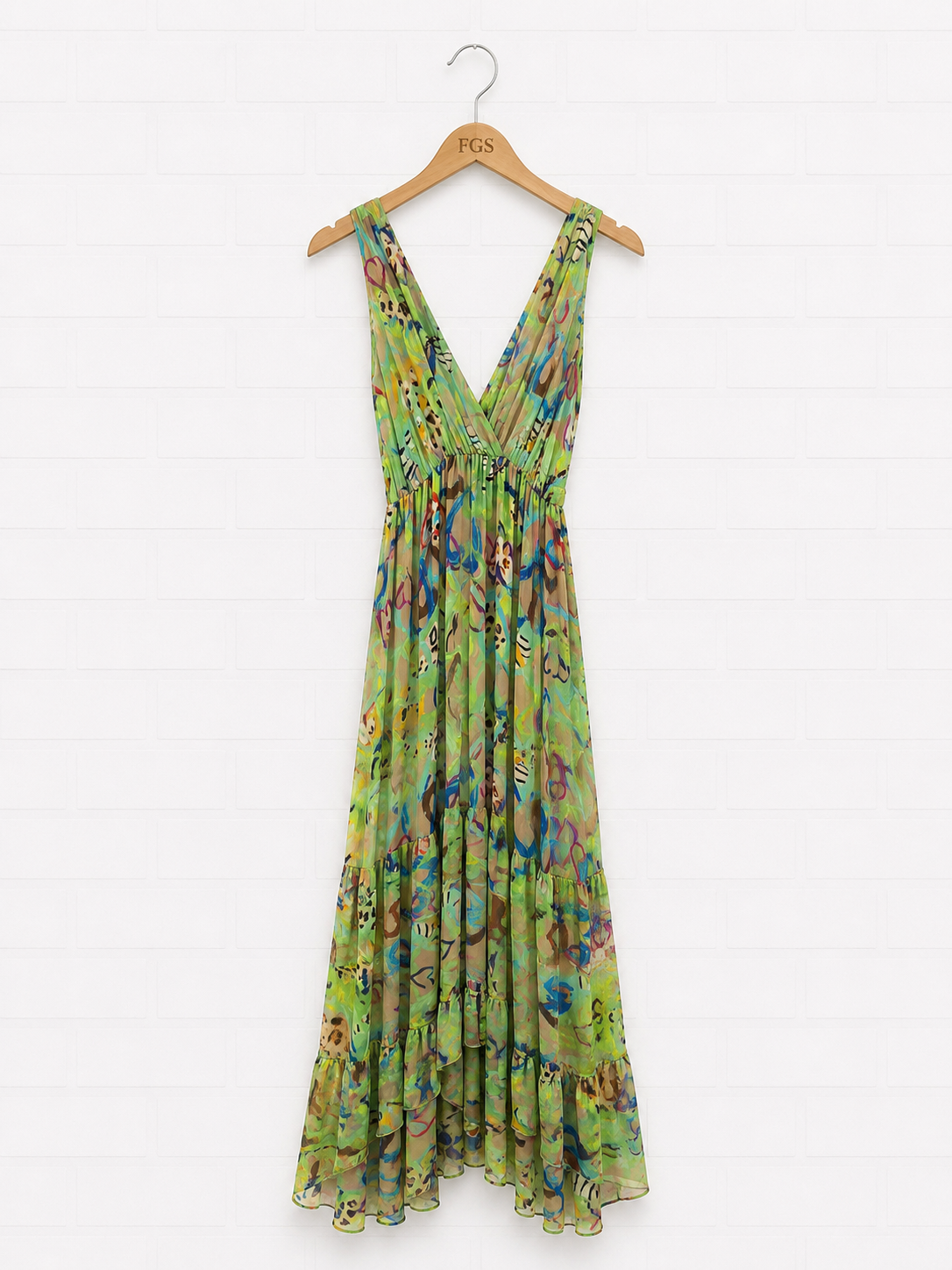 Mucho Gusto Hearts Animal Print Dress — Size M