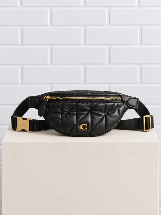 Coach Essential Belt Bag With Pillow Quilting – Black