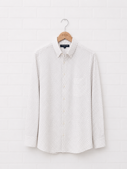 Mizzen & Main Leeward White Grey Geo- XL Tall