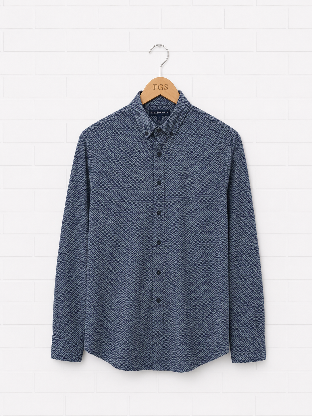 Mizzen & Main Leeward Navy Diamond- L