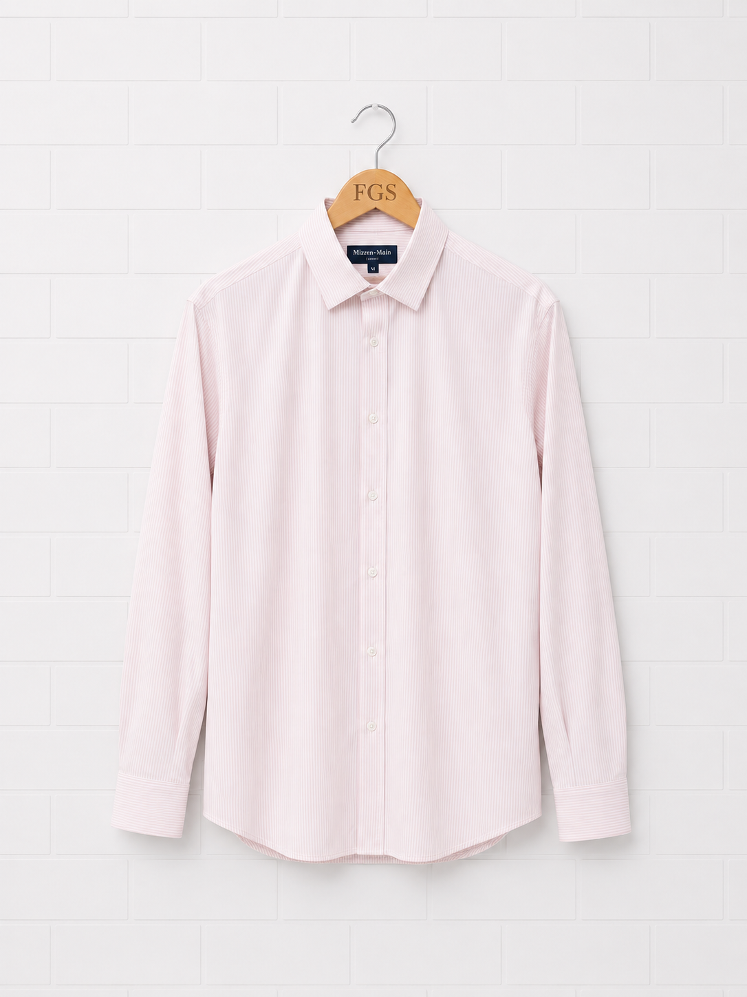 Mizzen & Main Leeward Pink Banker Stripe- L