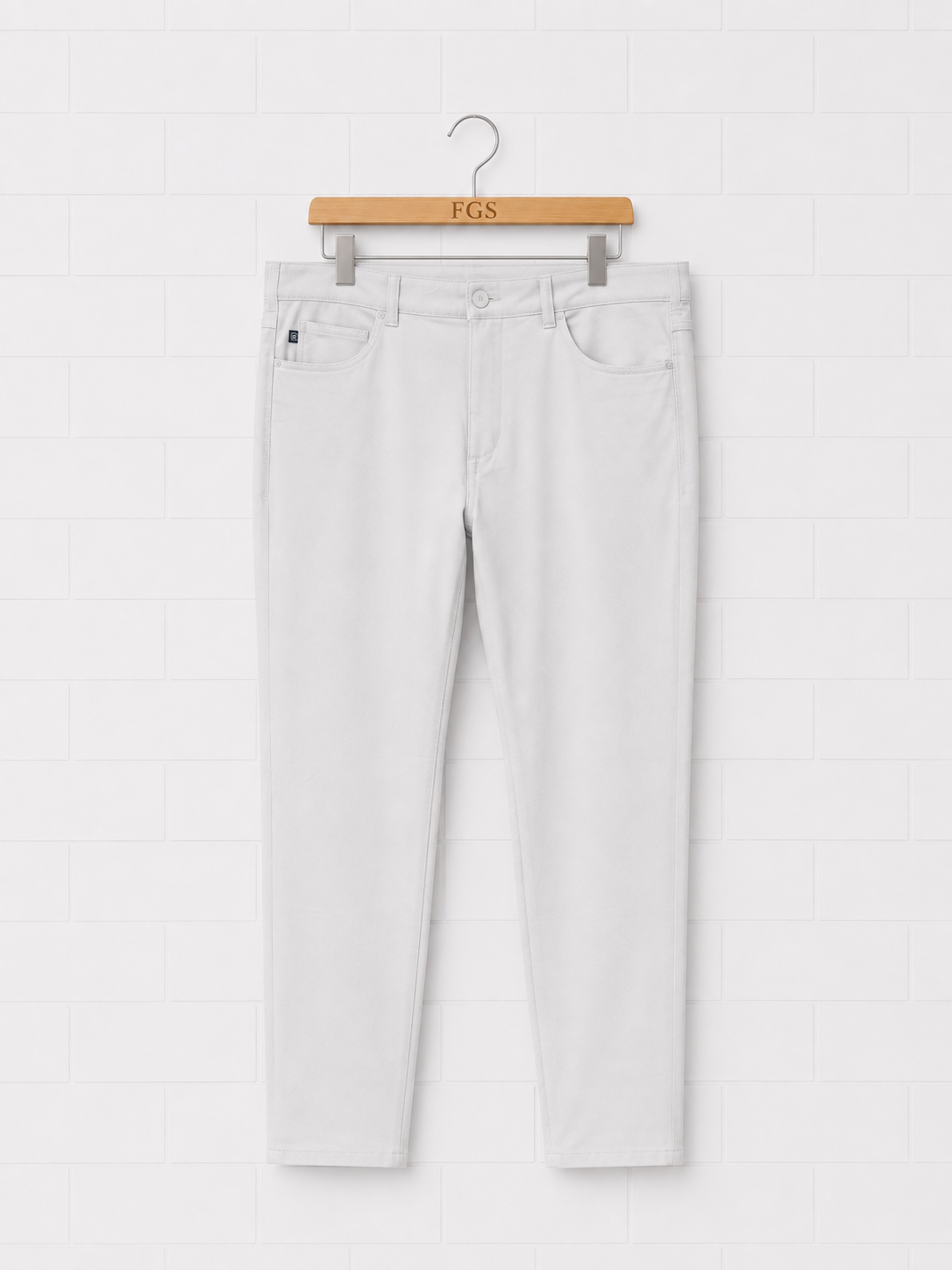 Mizzen & Main Helmsman 5 Pocket Pant Light Gray- 36x34