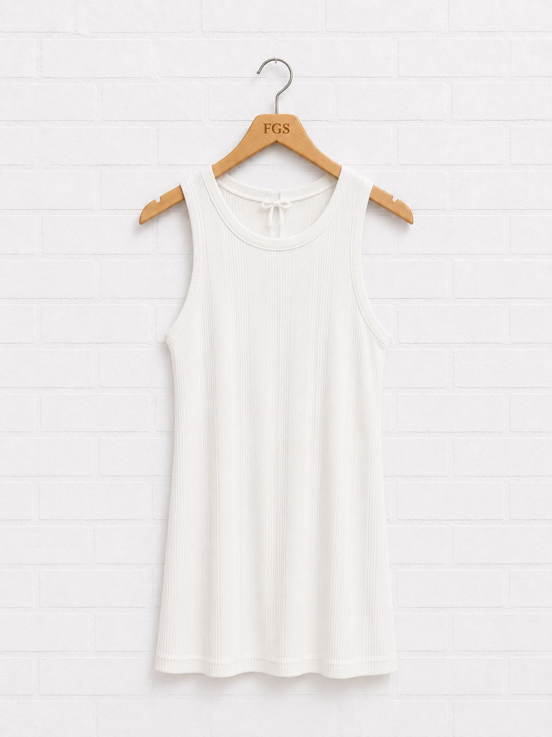 Milio Milano Ribbed Racerback Tank- S