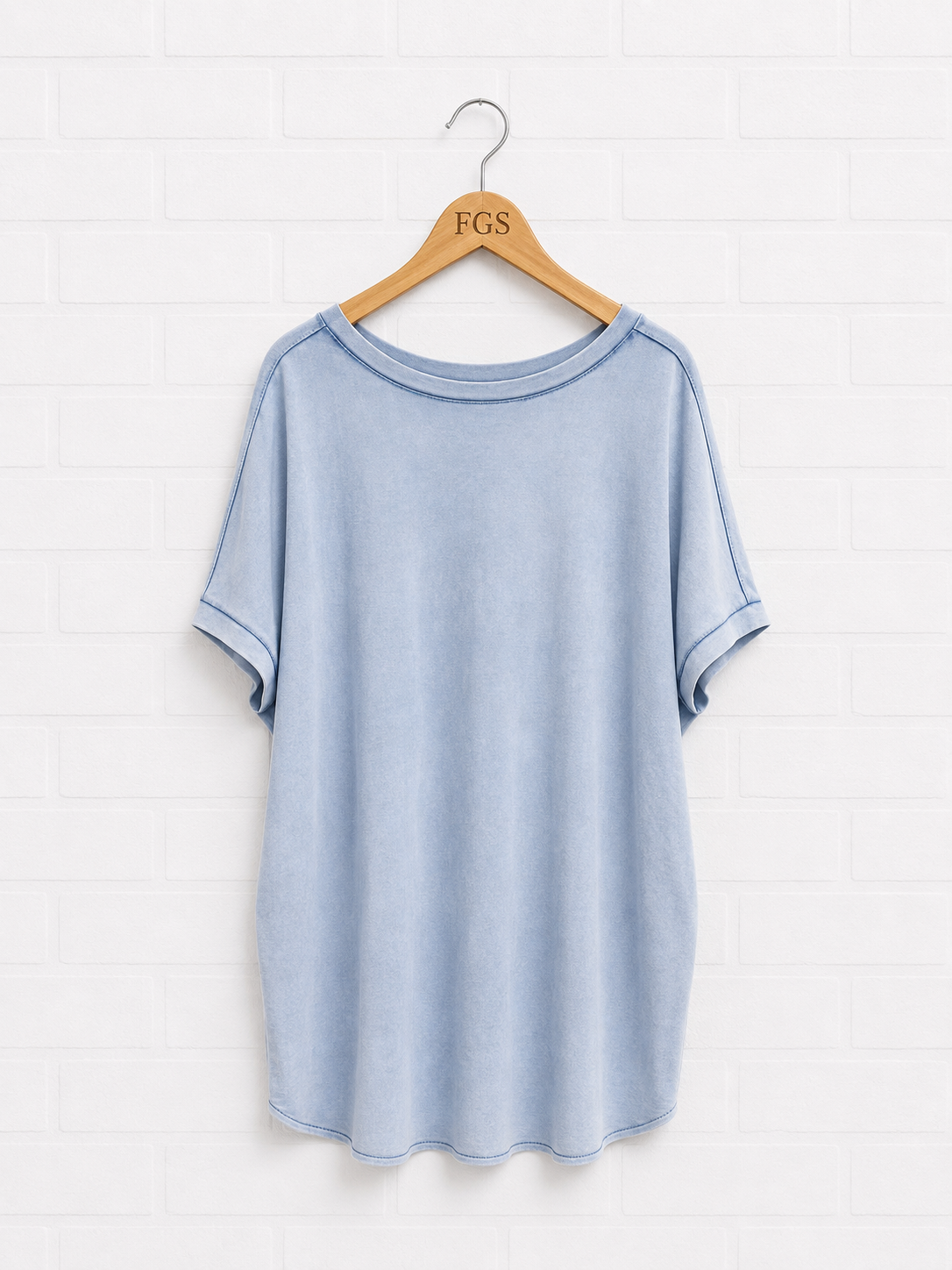 Milio Milano Cotton Hi-Low T-Shirt - M