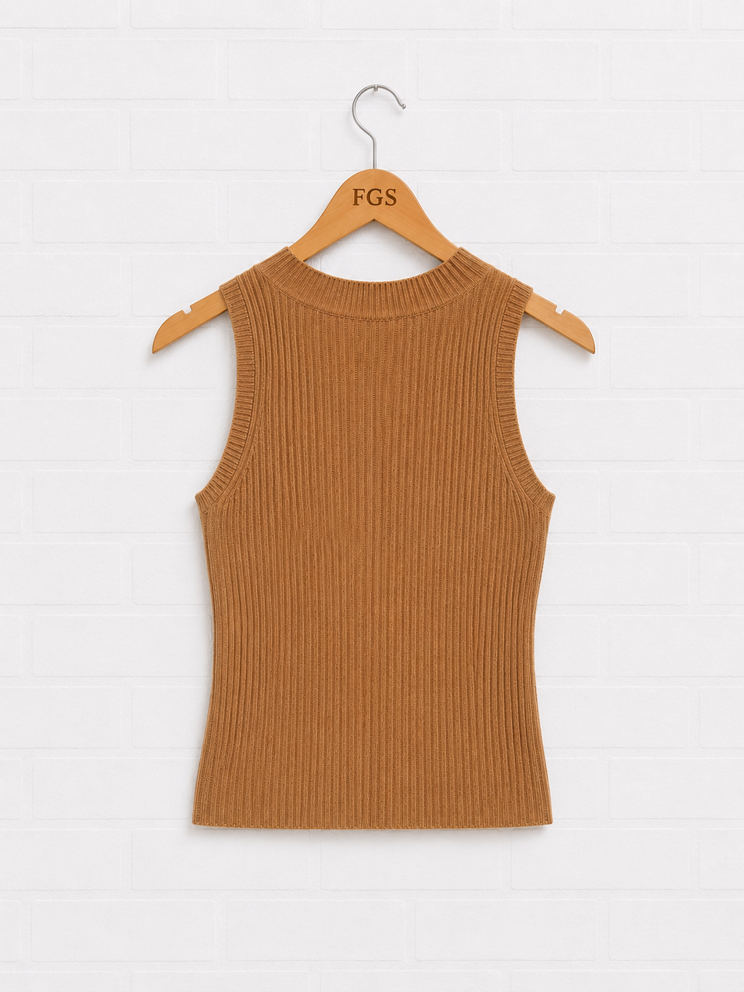 Milio Milano Viscose Rib Sleeveless Shell- XS/S
