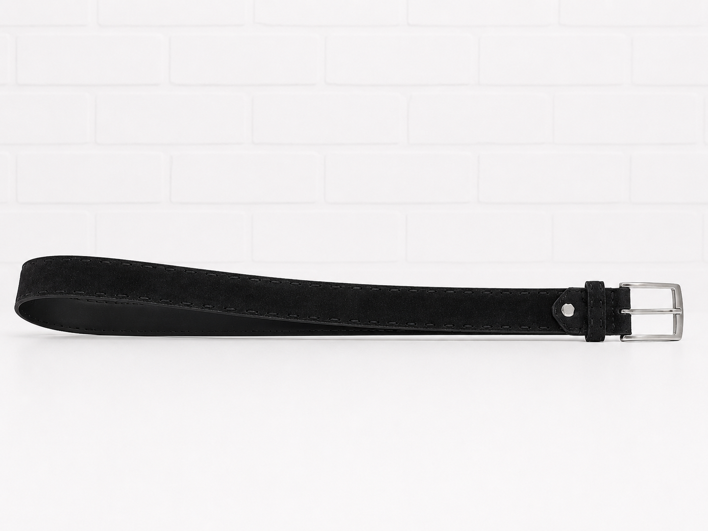 Georg Roth Suede Belt Black- 38
