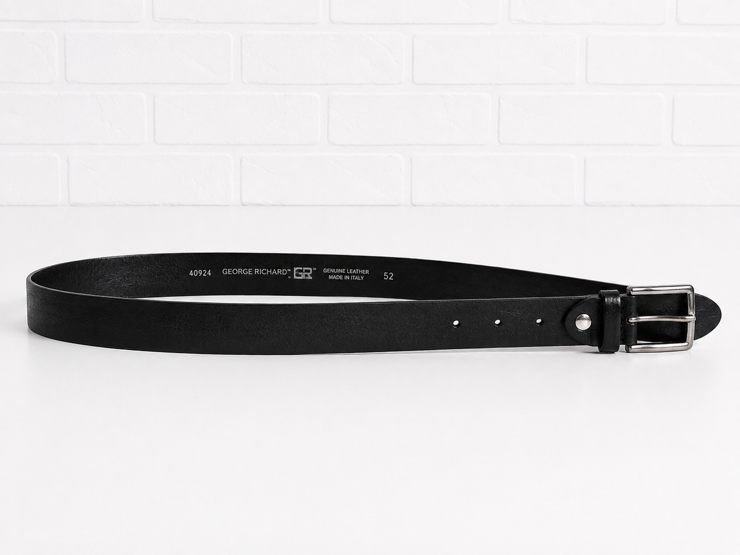 Georg Roth Stuttgart Black Leather Belt- 32