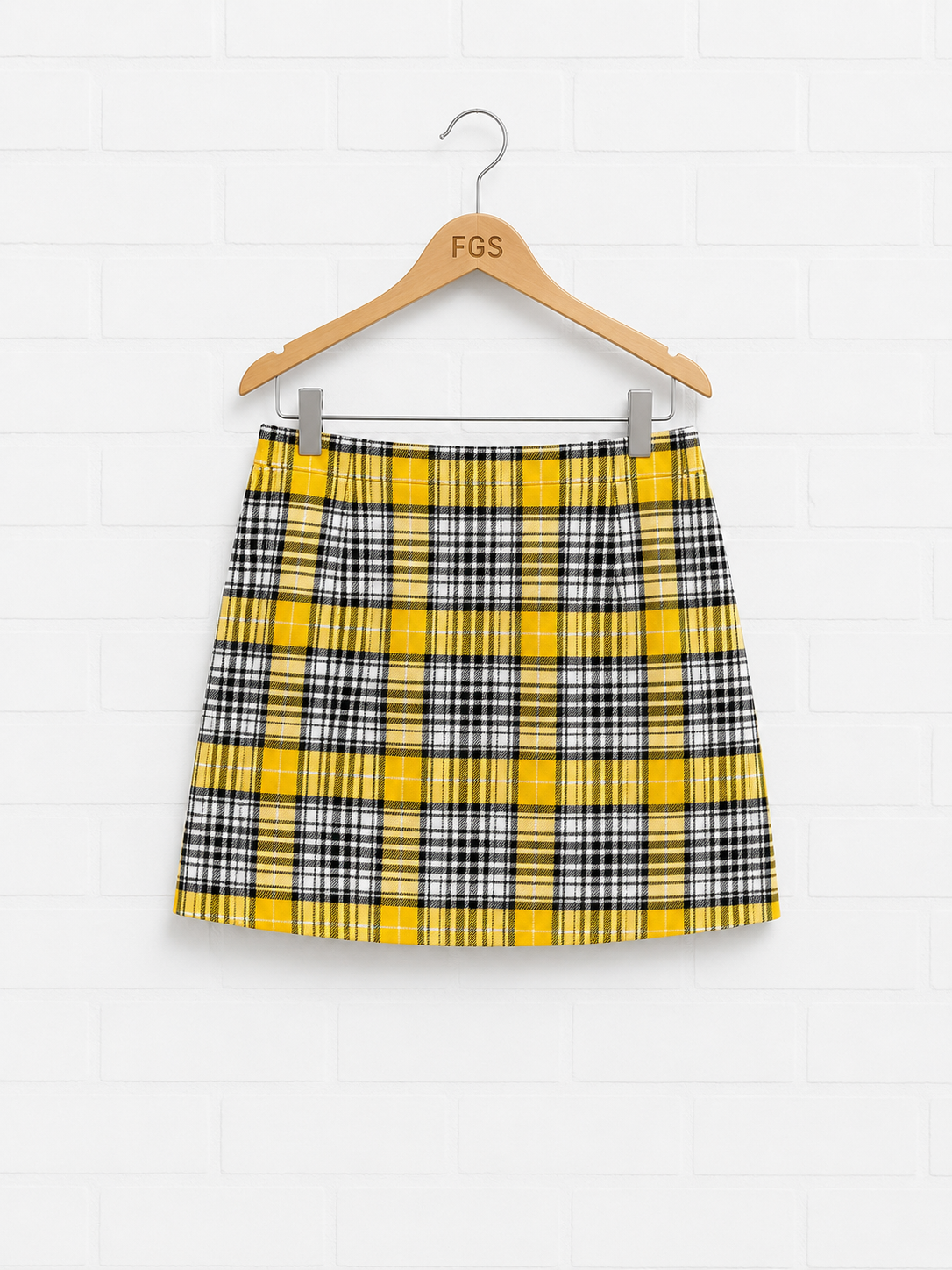 Veronica Beard Monroe Plaid Button Front Mini Skirt- 12