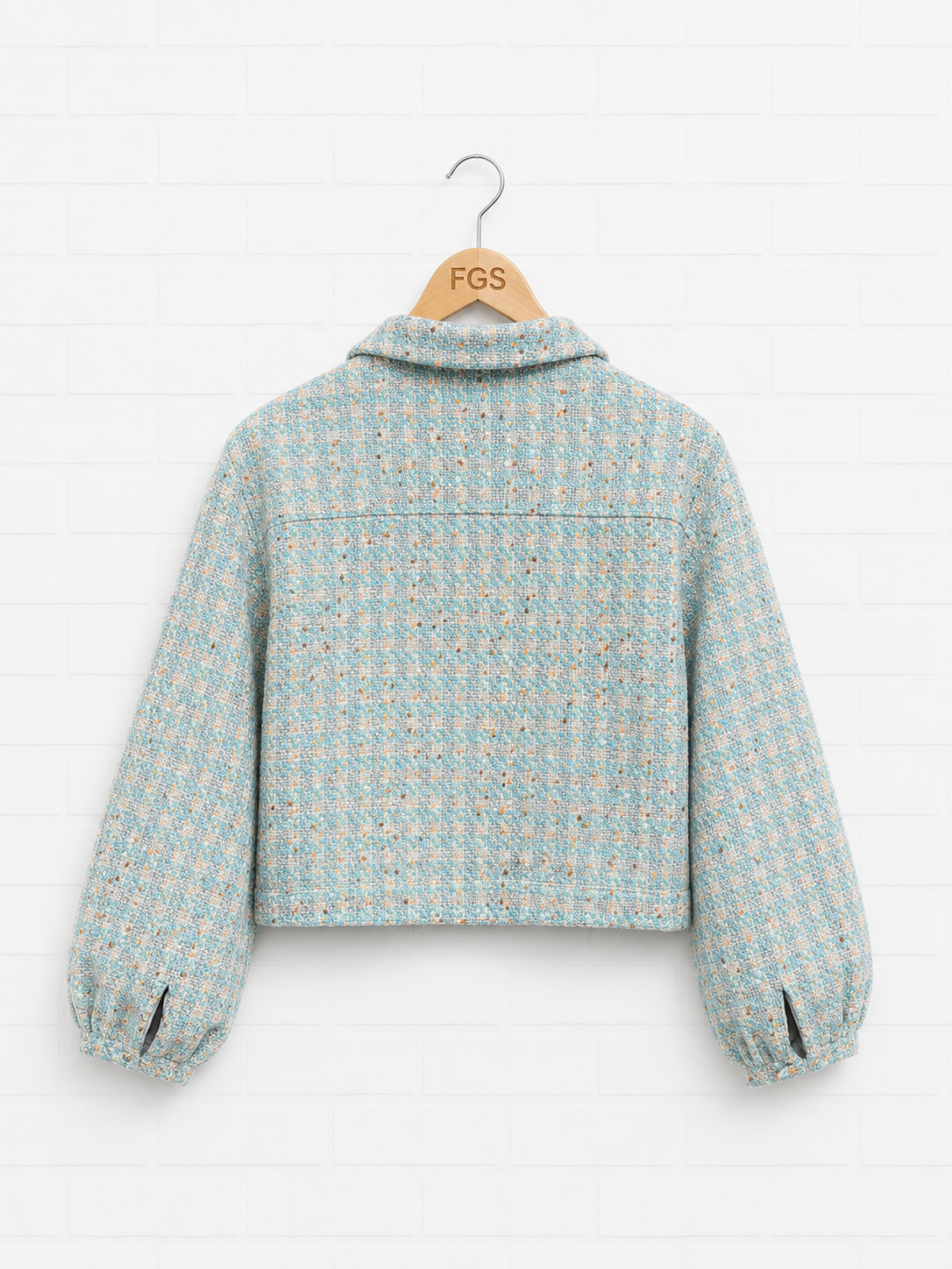 L'agence Cropped Metallic Tweed Jacket- 12