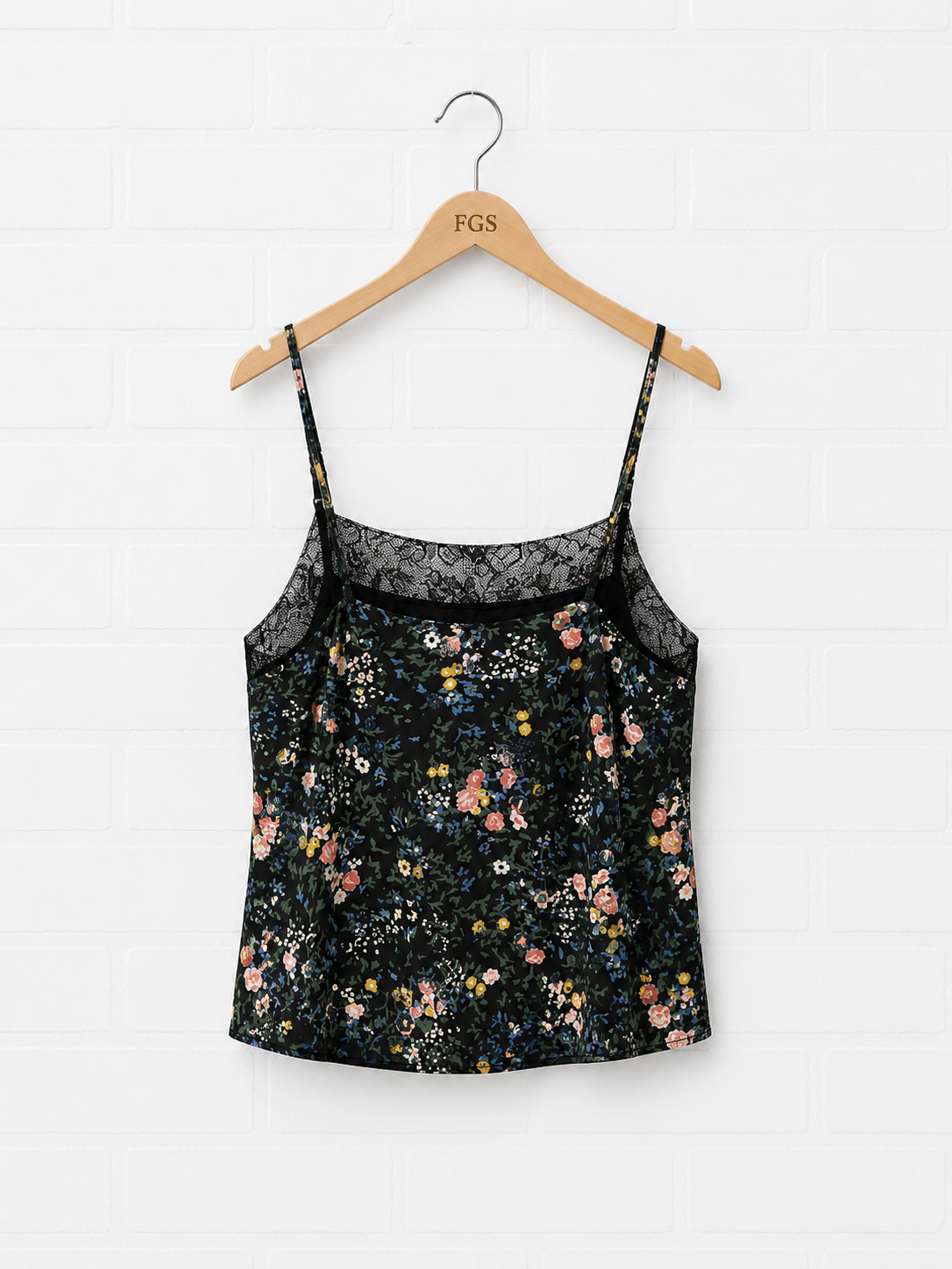 Laundry Floral Satin Lace Cami- XL