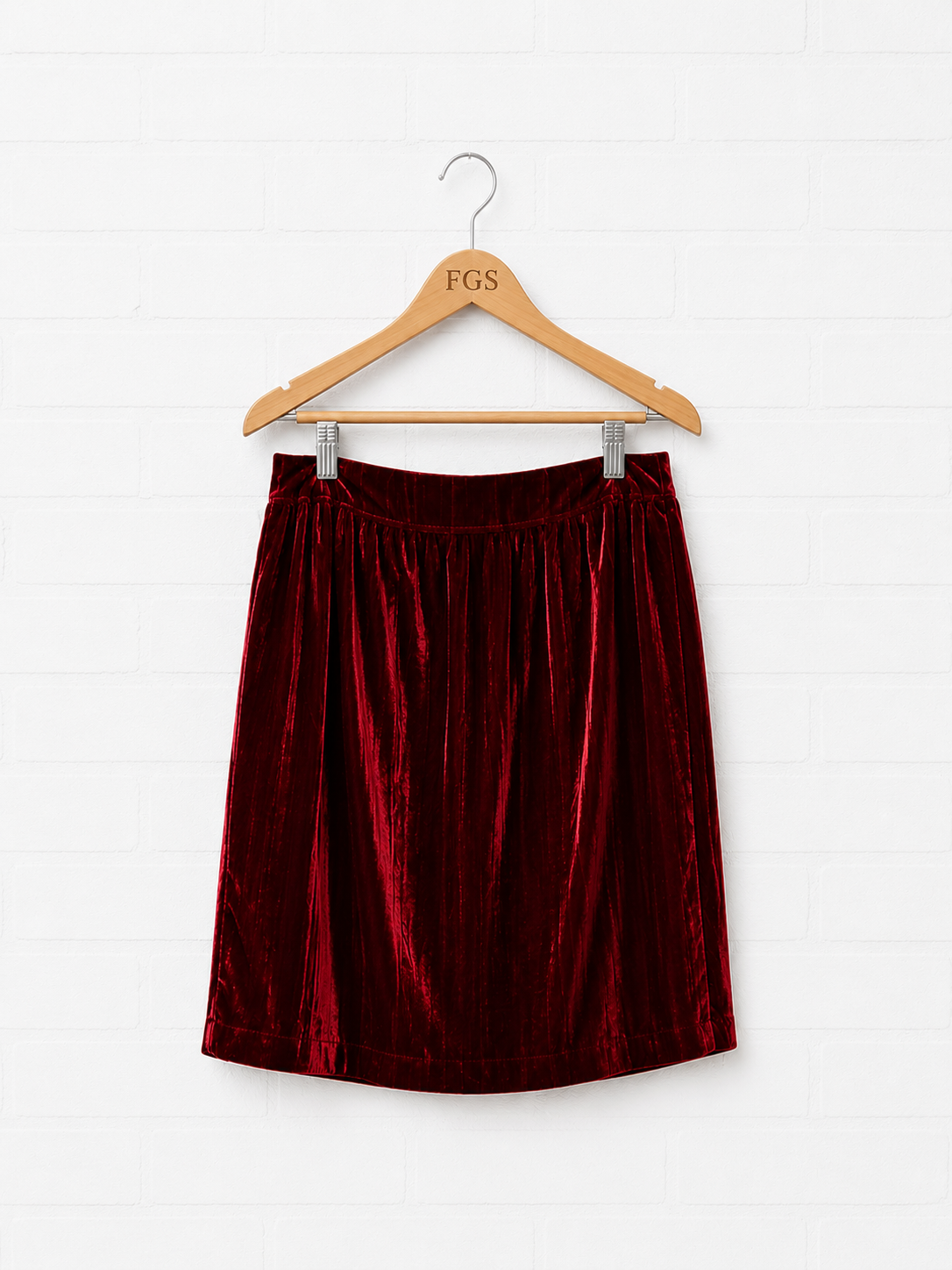 Cynthia Steffe Pleated Velvet Mini Skirt- 8