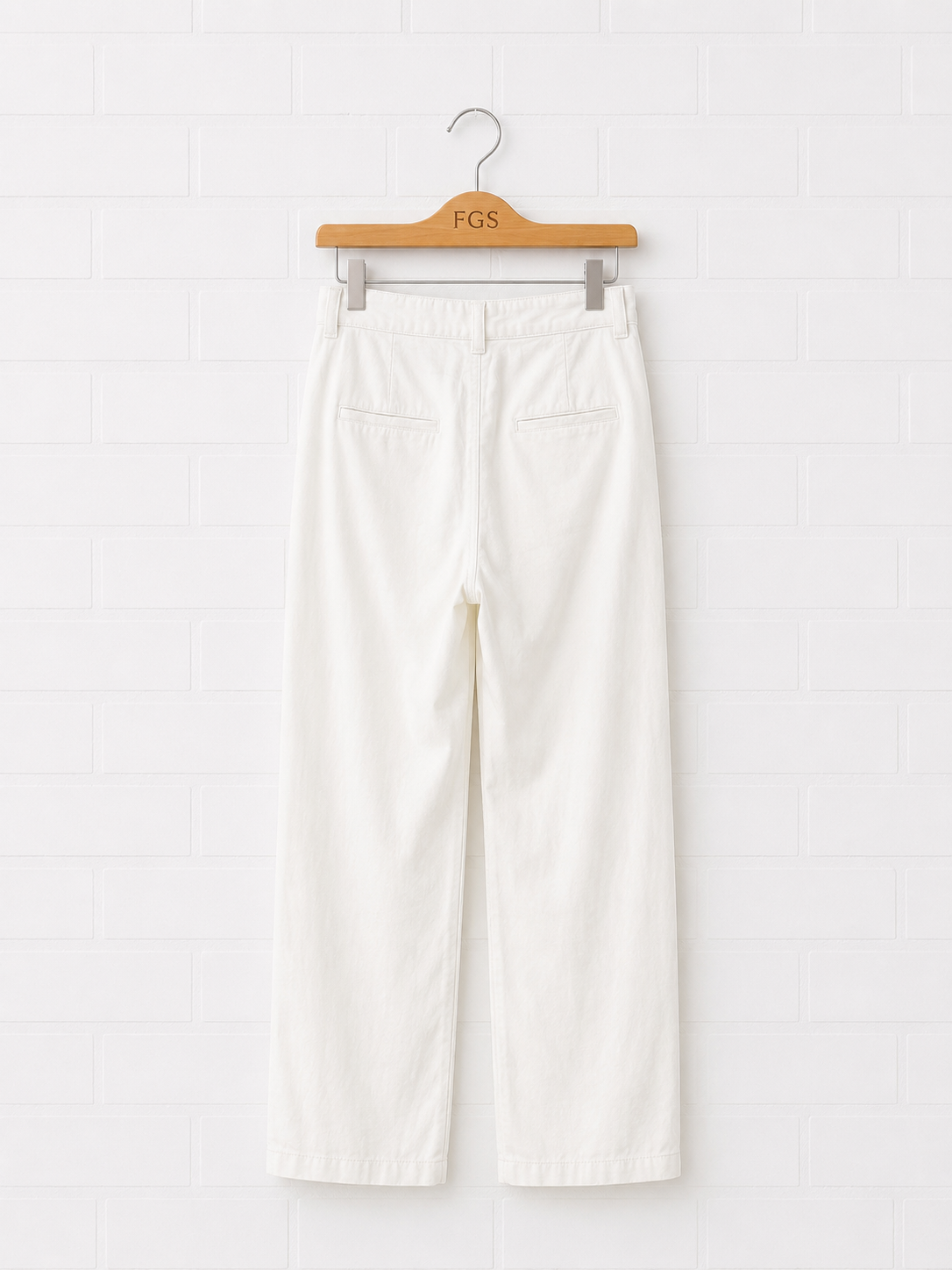 European Culture Lily White Trousers- XL