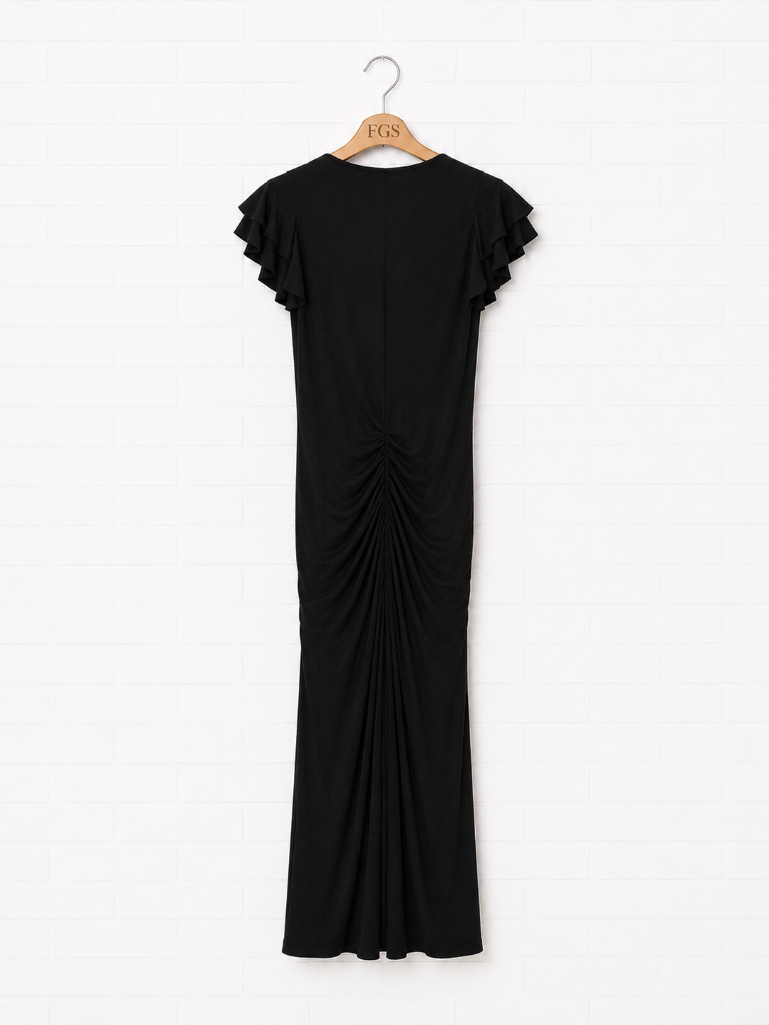 Melinda Eng Ruched Jersey Gown- 8