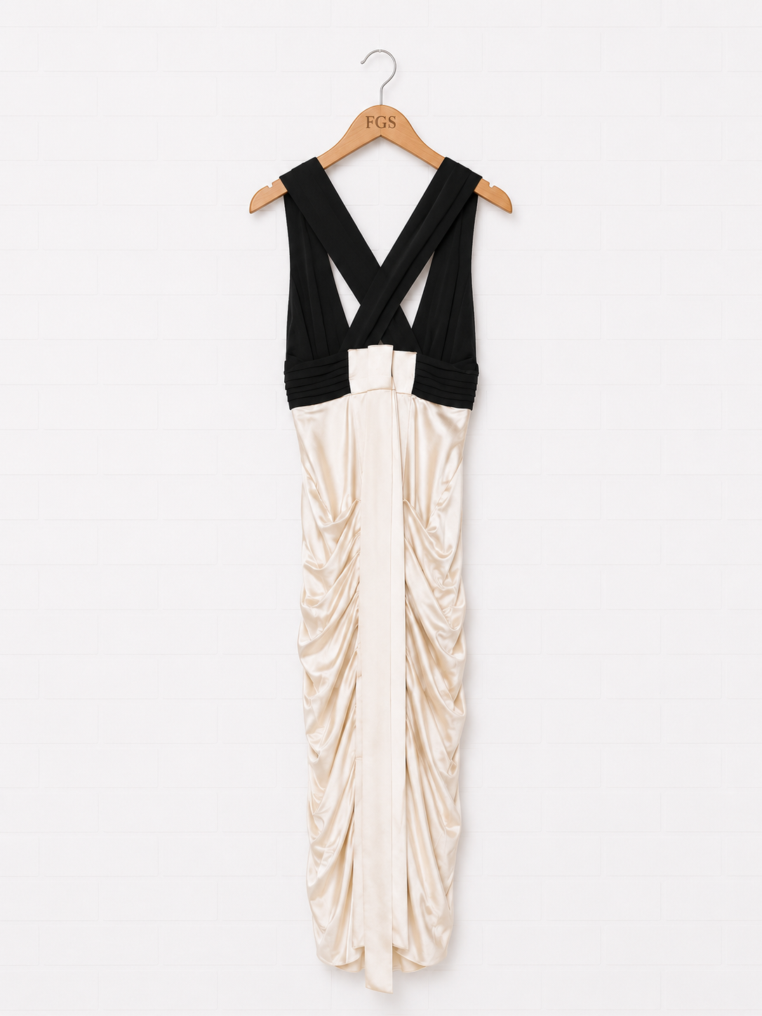 Catherine Malandrino Draped Silk Maxi Dress - 8