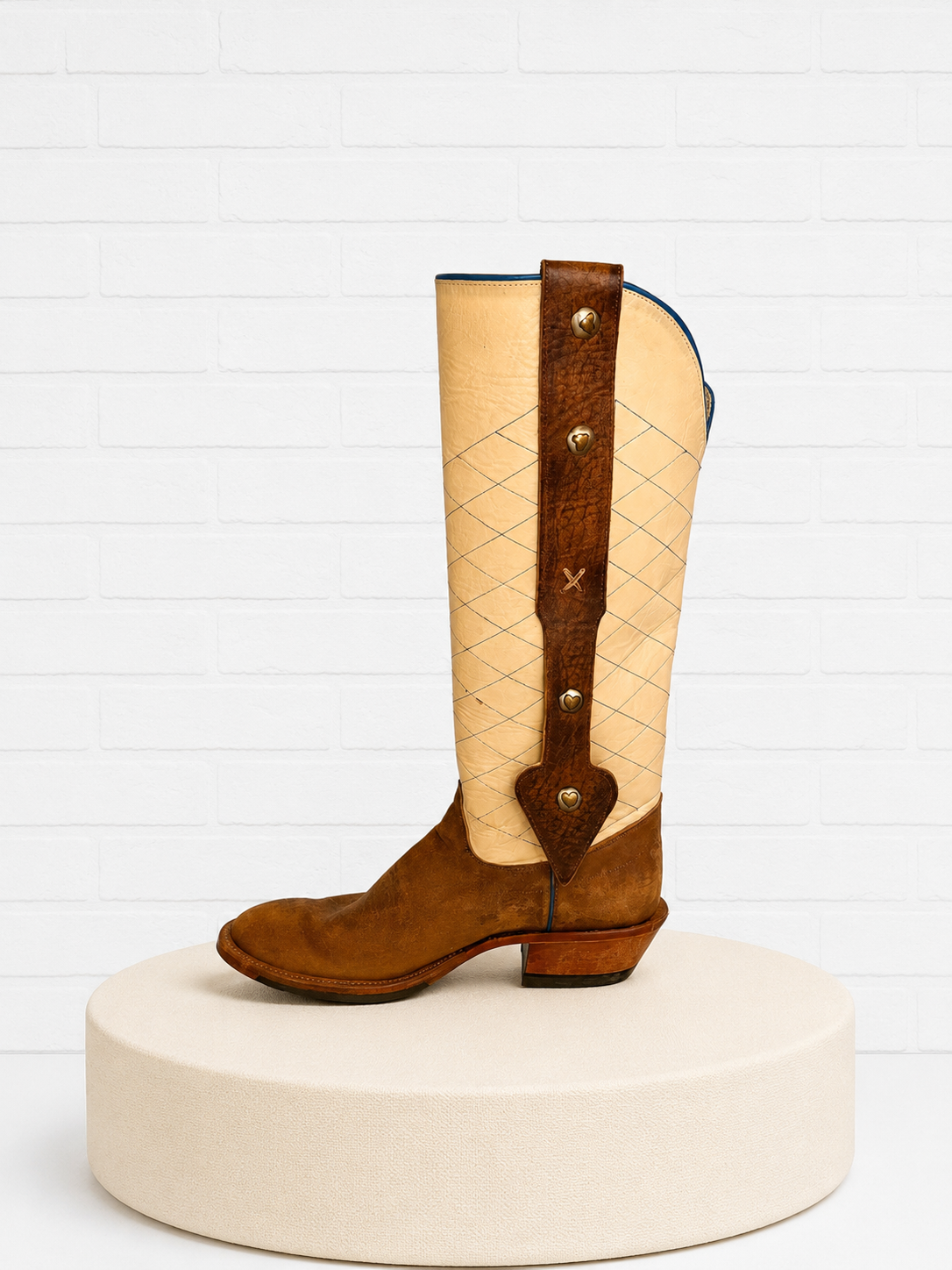Olathe Heart Concho Western Boots- 7.5