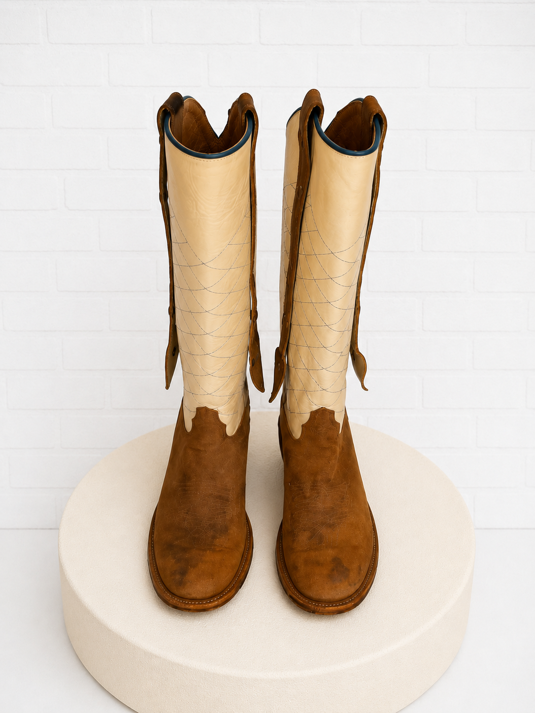 Olathe Heart Concho Western Boots- 7.5