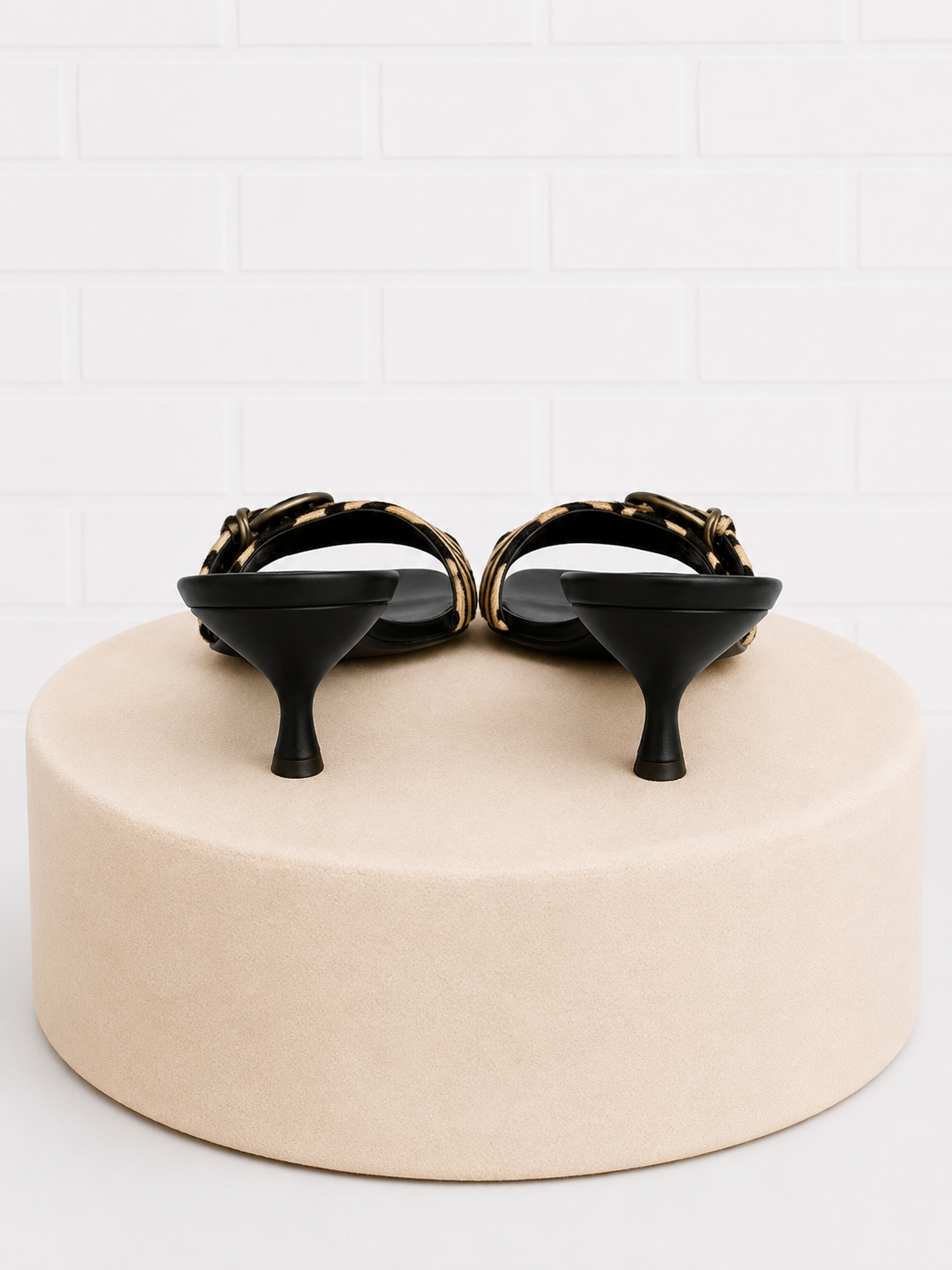 Prada Calf Hair Zebra Print Mules- 39