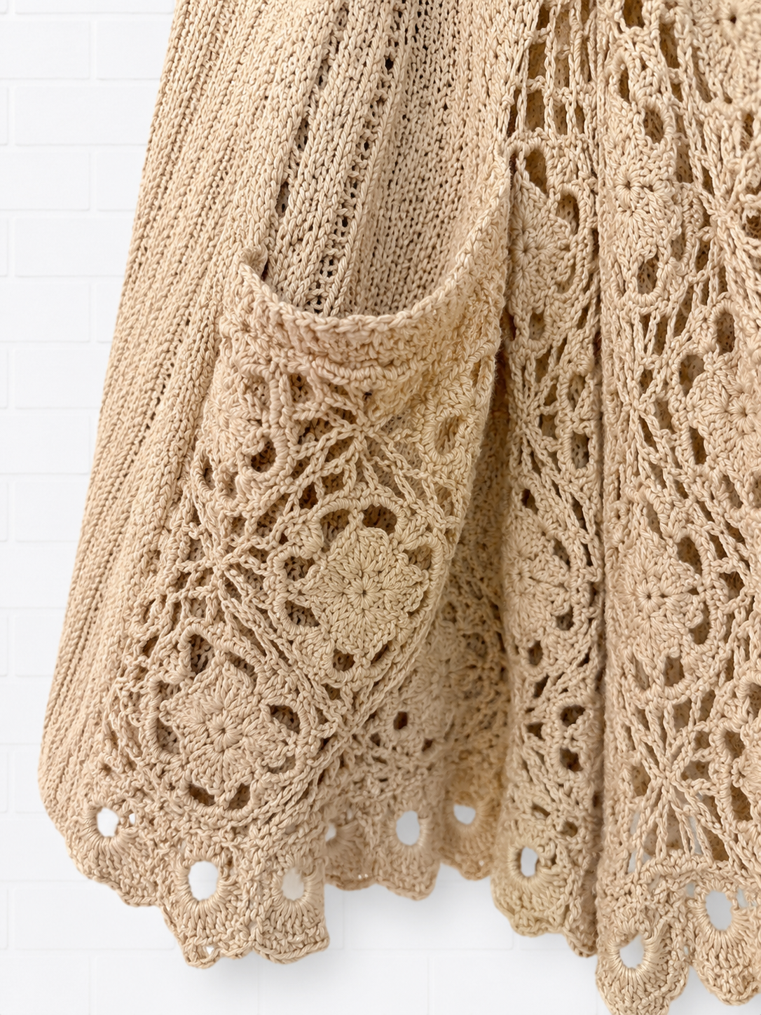 Odd Molly Lace Trim Duster Cardigan- 3
