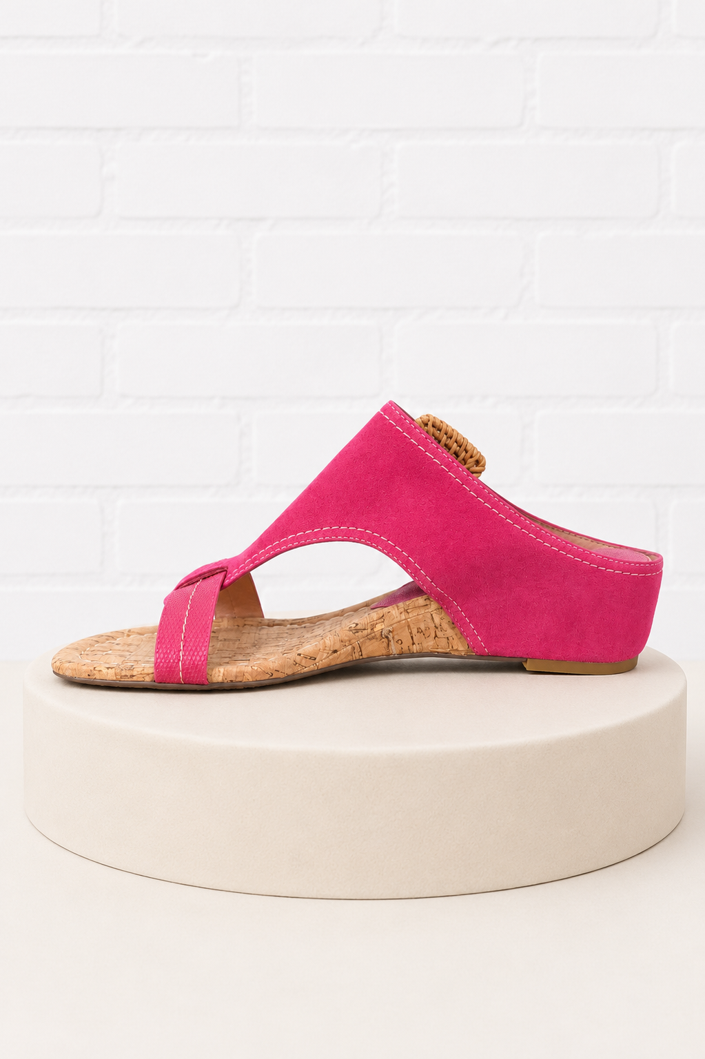 Donald Pilner Ofelia Suede Wedge Sandals- 8