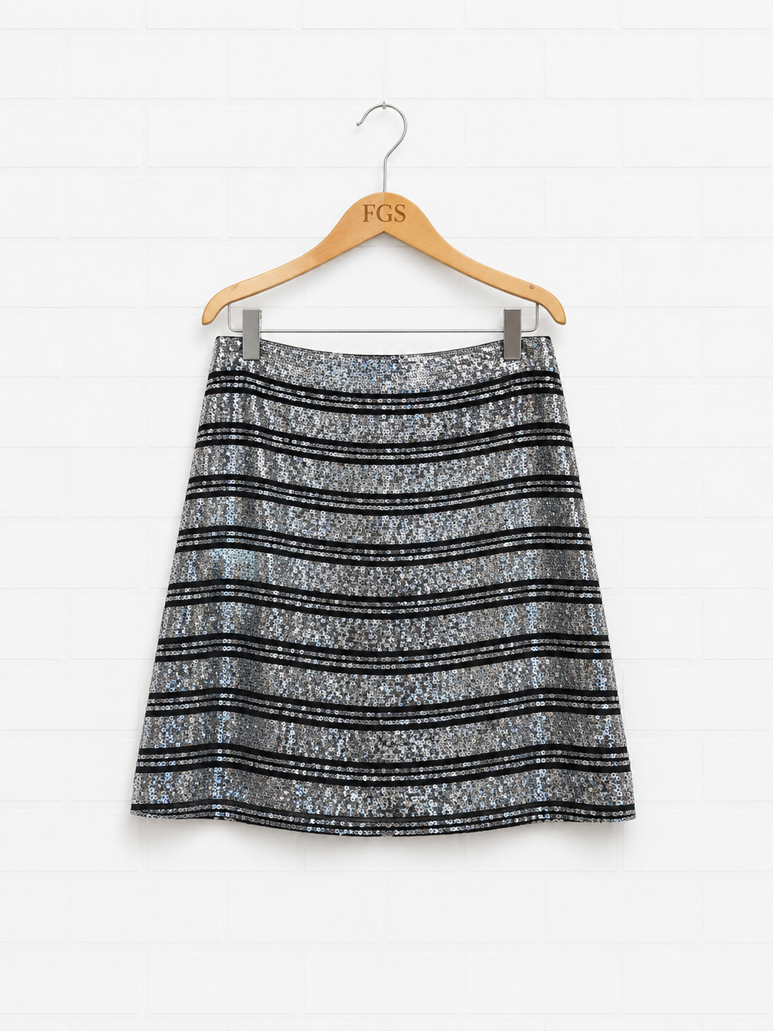Derek Lam Crosby Silk Sequin Mini Skirt- 2