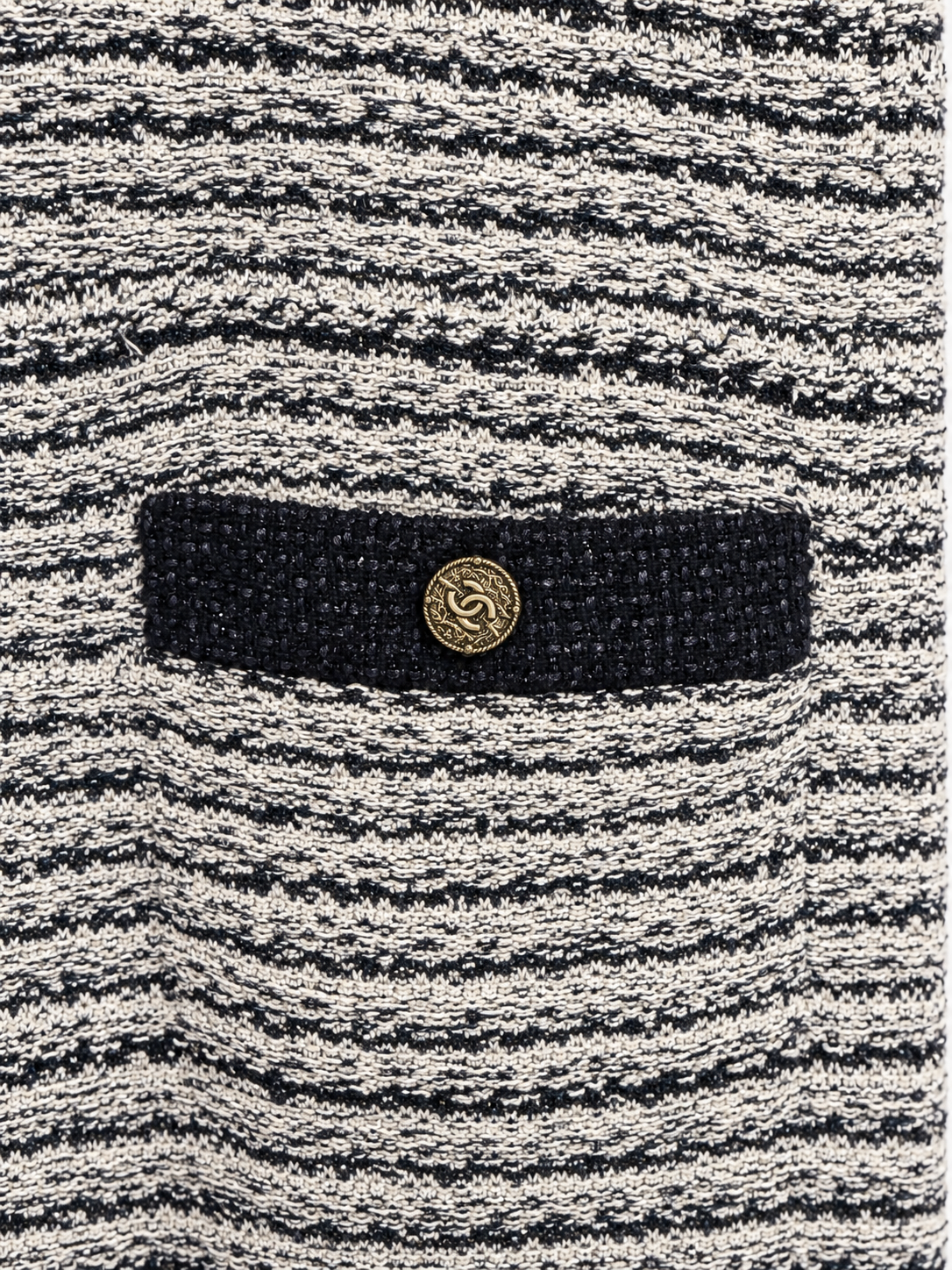 Chanel Textured Tweed Shift Dress- 8