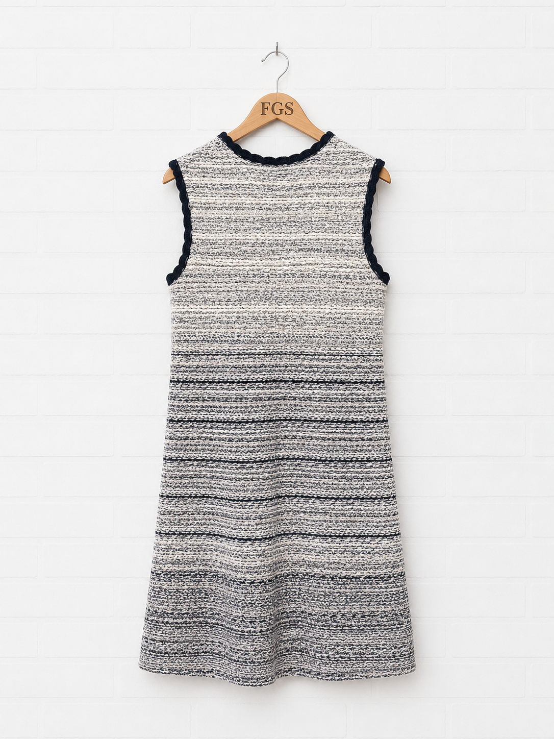Chanel Textured Tweed Shift Dress- 8