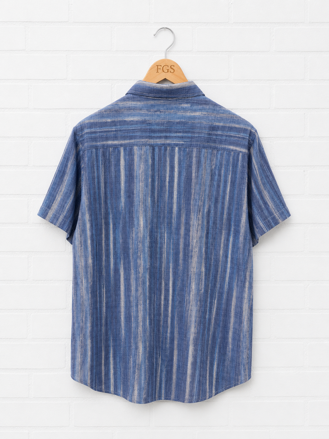 Georg Roth Blue Stripe Short Sleeve- L