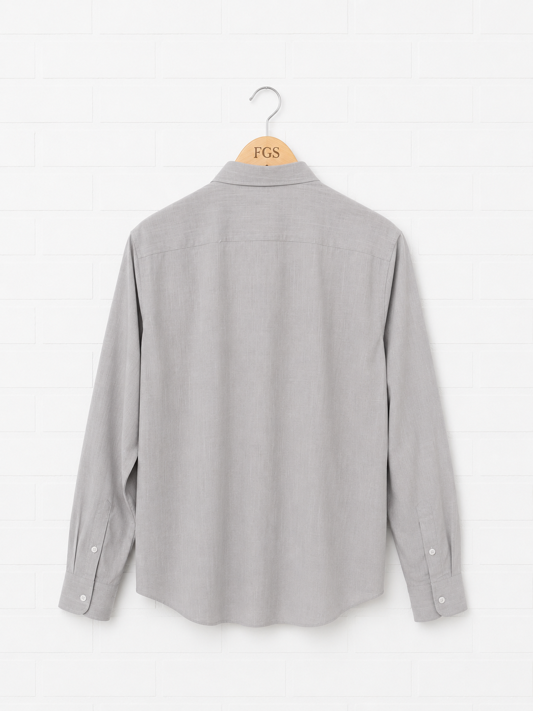 Georg Roth Grey Linen Button Up- L