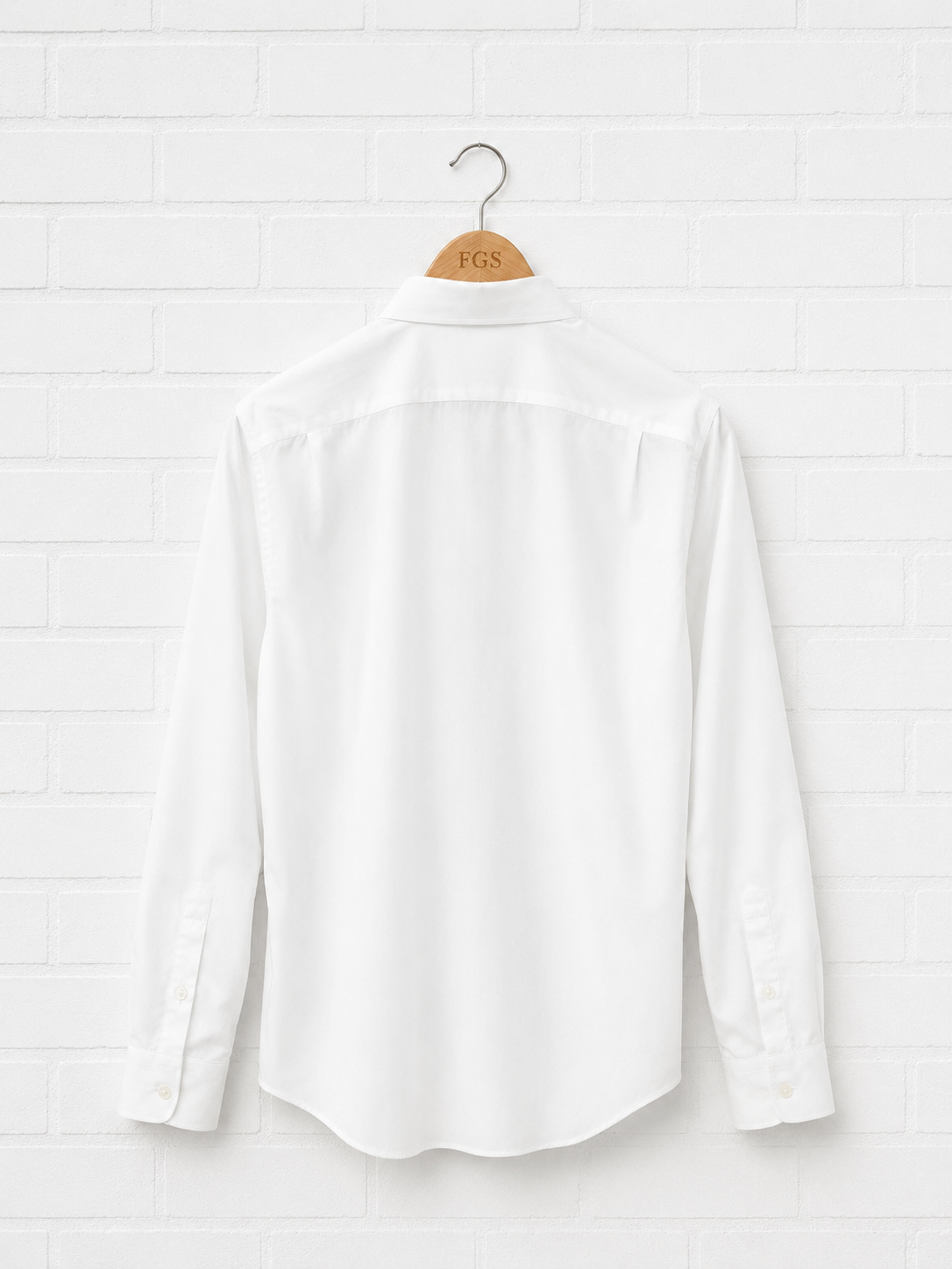 Georg Roth Solid White Button Up- L