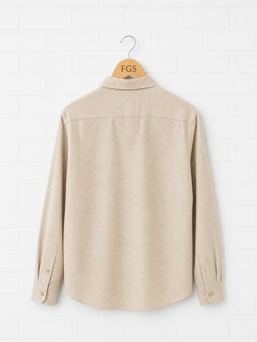 Georg Roth Mini Camel Gingham Button Up- M