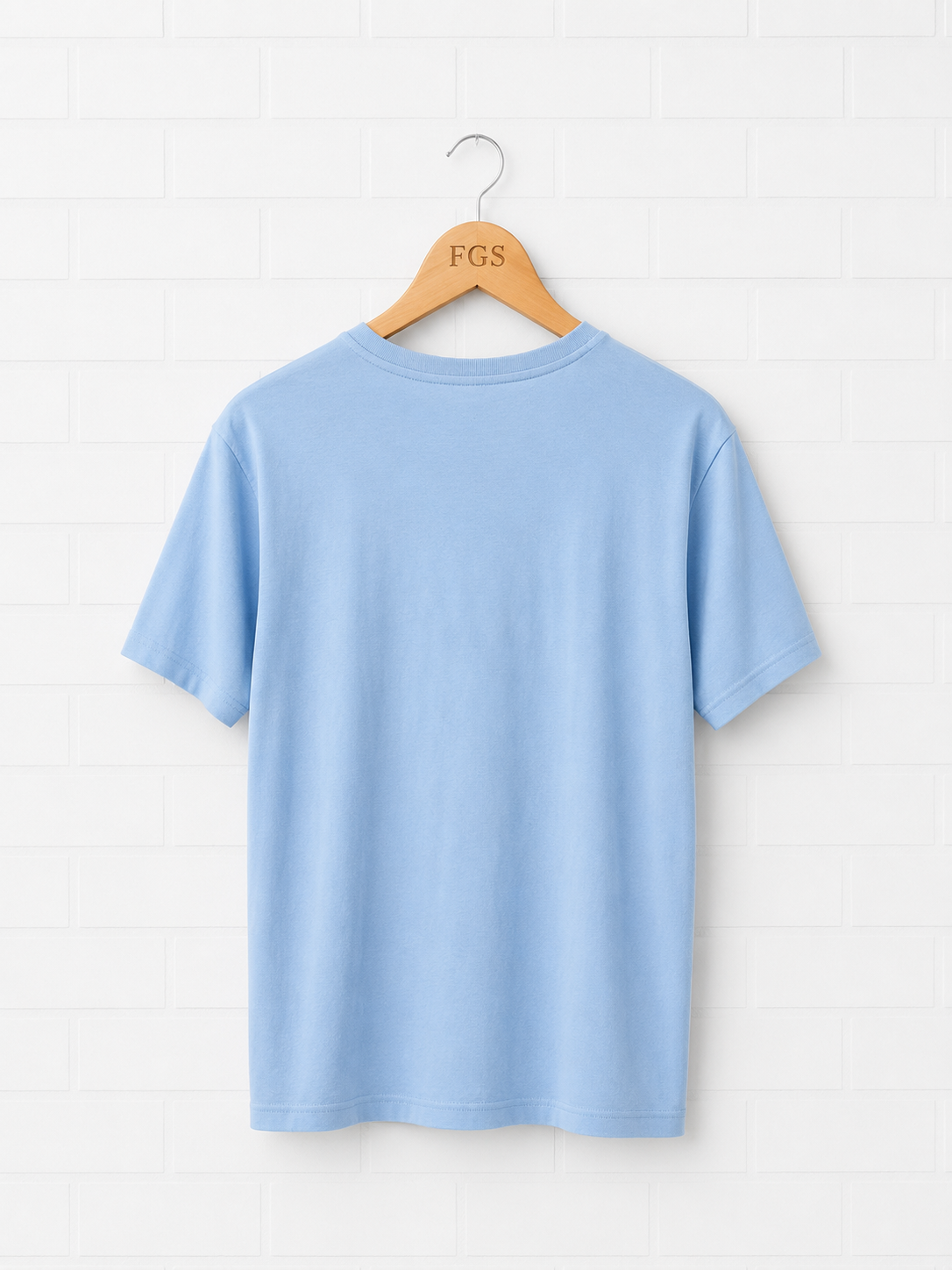 Georg Roth Luxury Pima Sky Blue V Neck- L