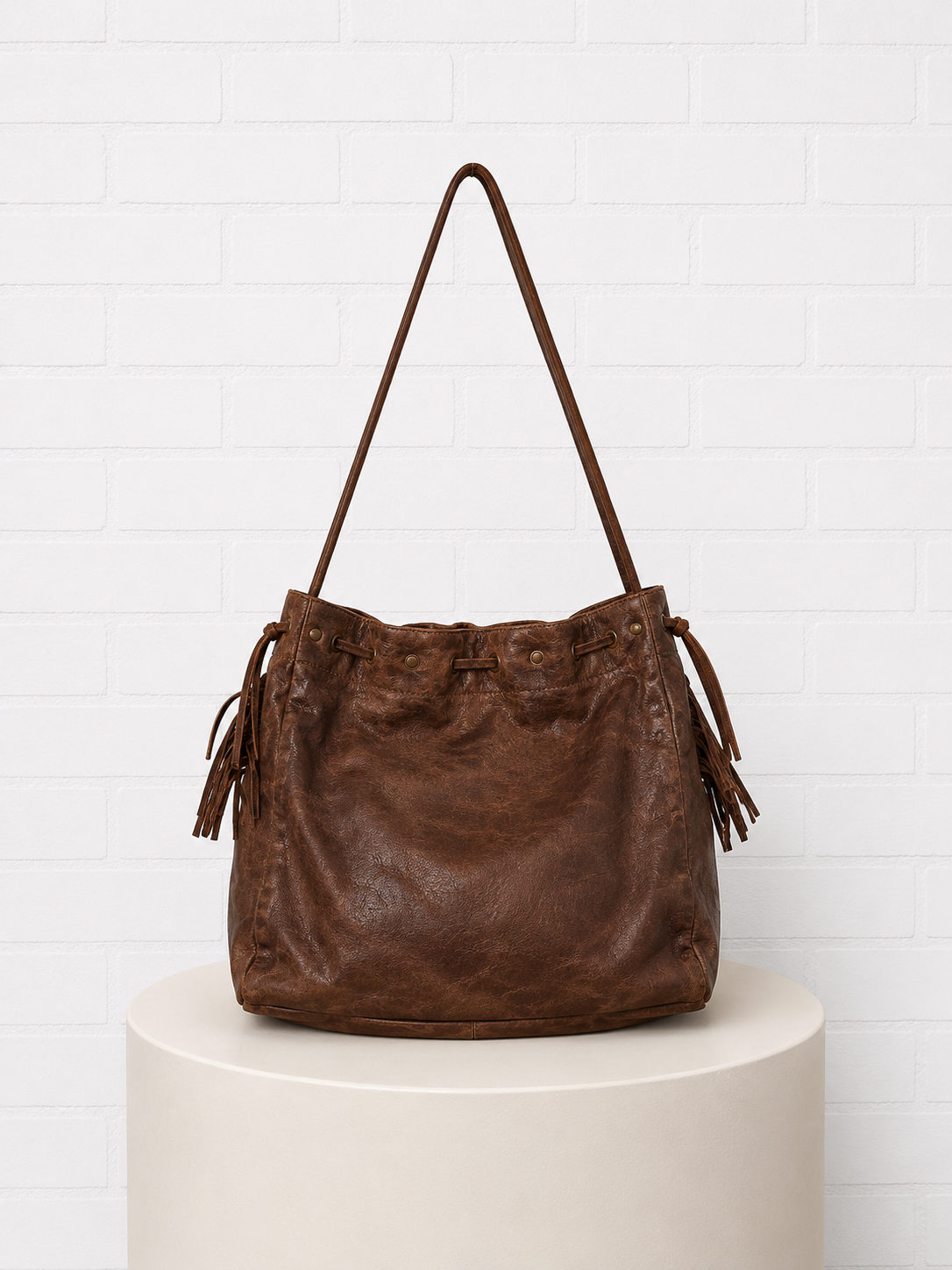 Faith Hebrews 11:1 Dark Brown Leather "Faith" Bag