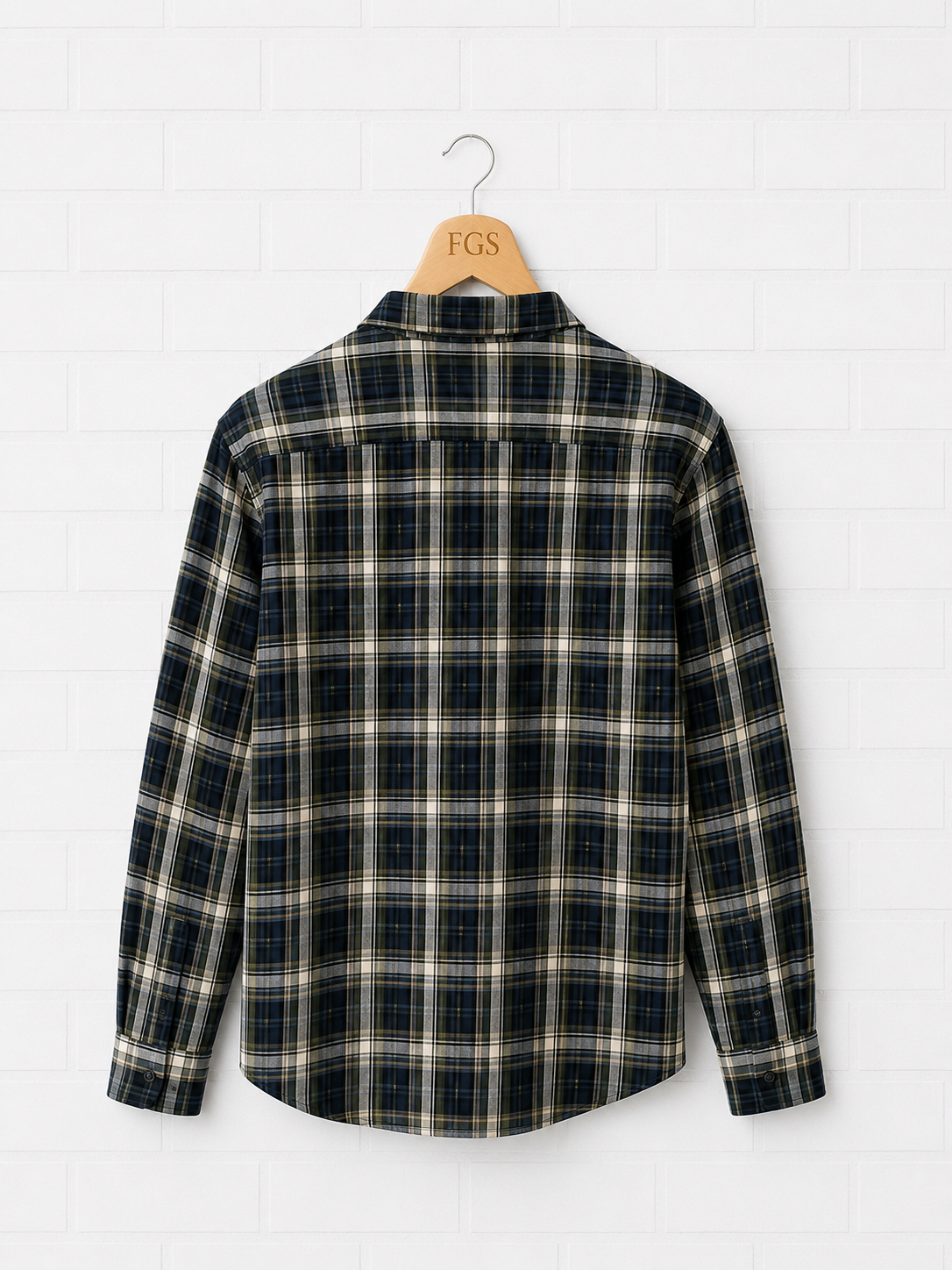 Georg Roth Navy & Green Button Up- XL