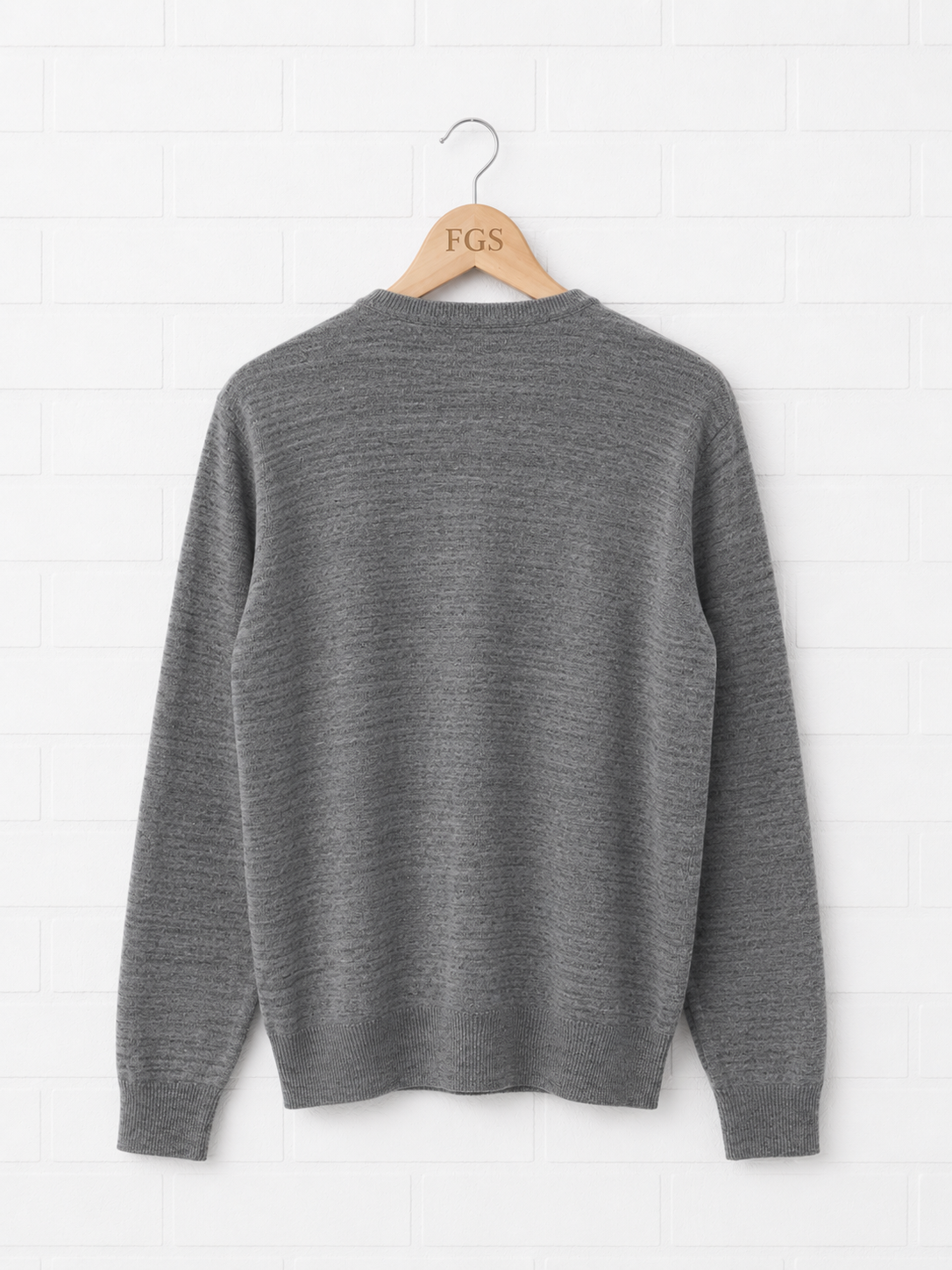 Georg Roth Lava Grey V Neck Sweater- M
