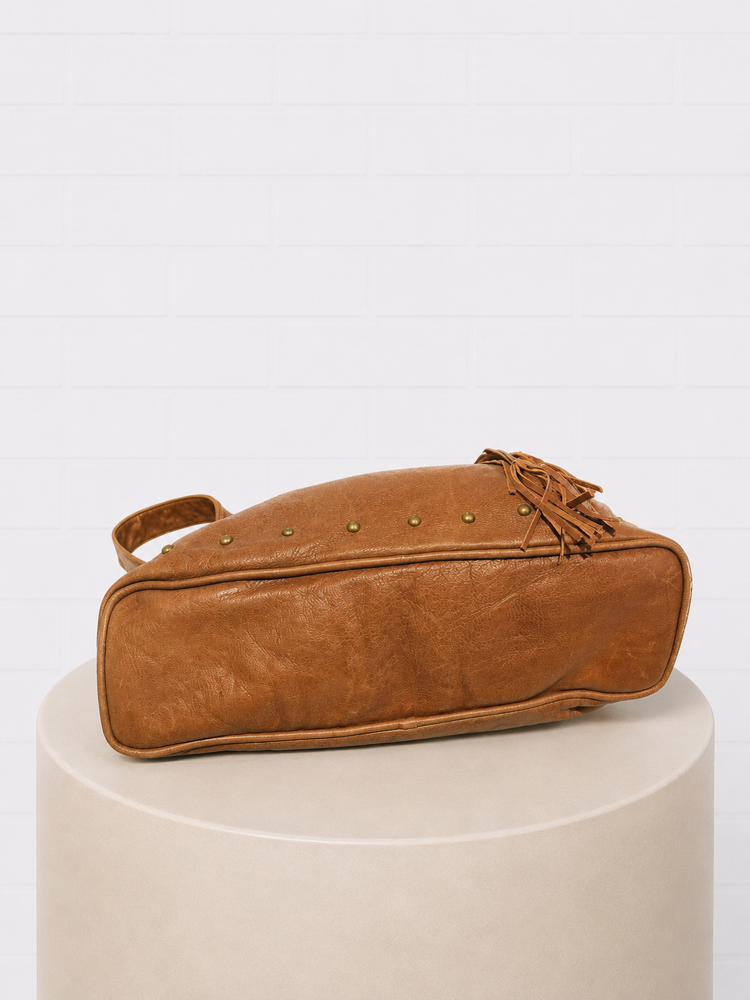 Faith Hebrews 11:1 Light Brown Leather "Faith" Bag