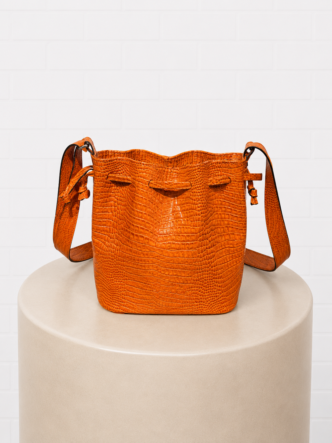 Momo Designs Orange Bucket Bag