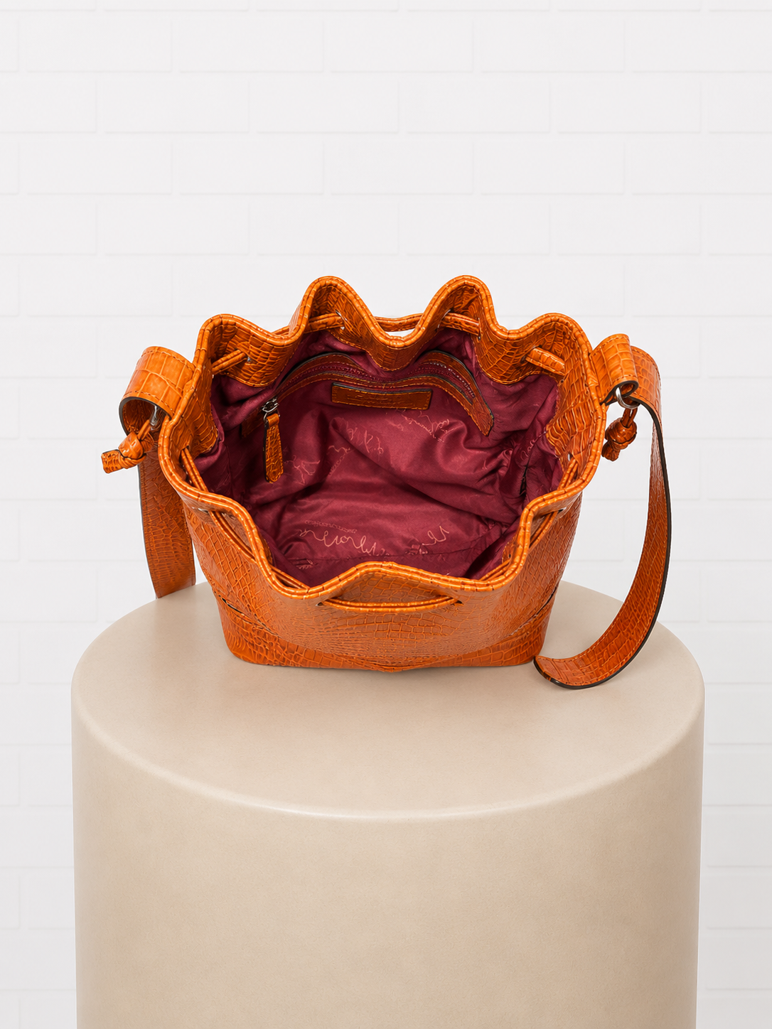 Momo Designs Orange Bucket Bag