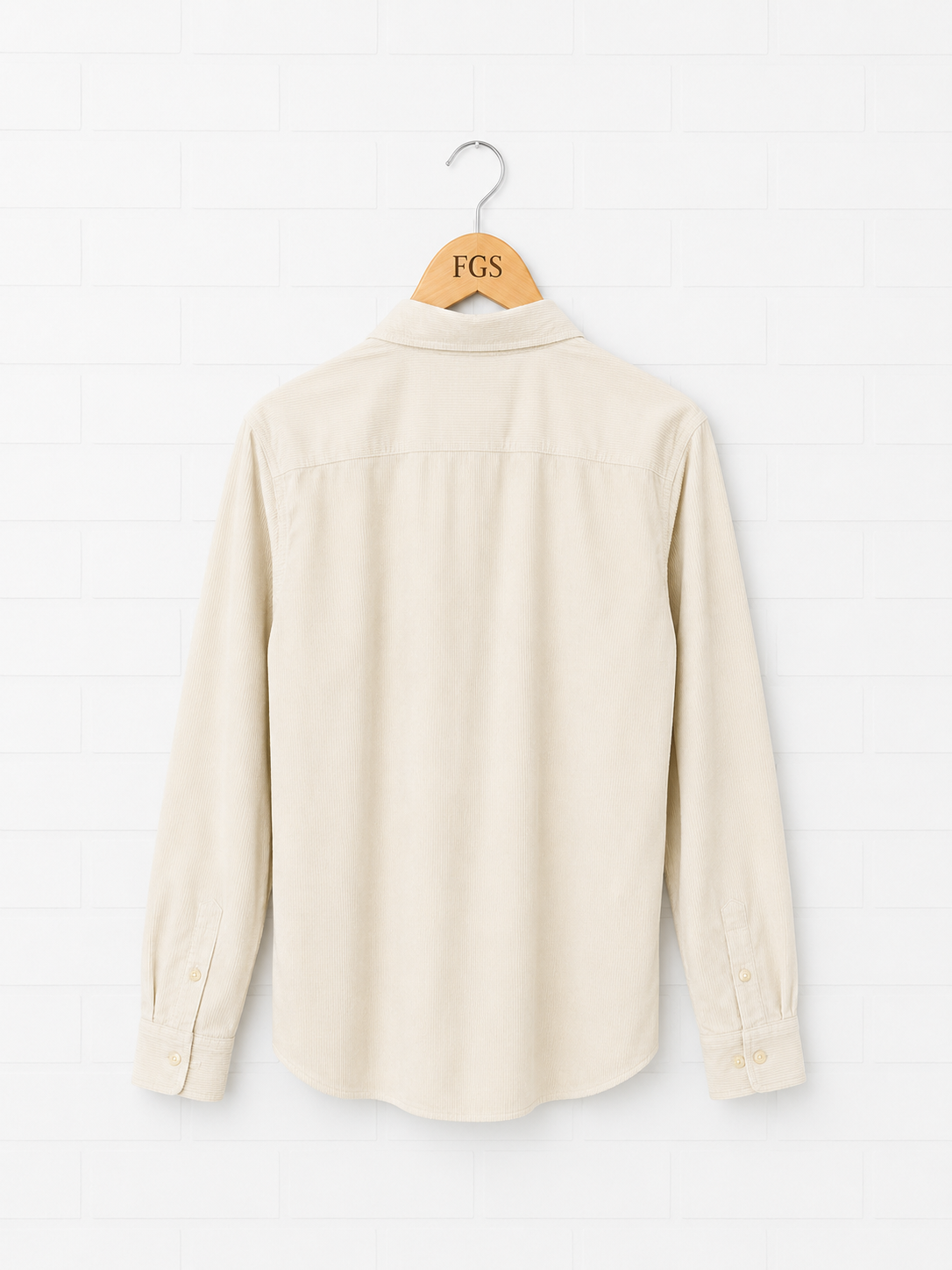 Georg Roth Cream Corduroy Button Up- L