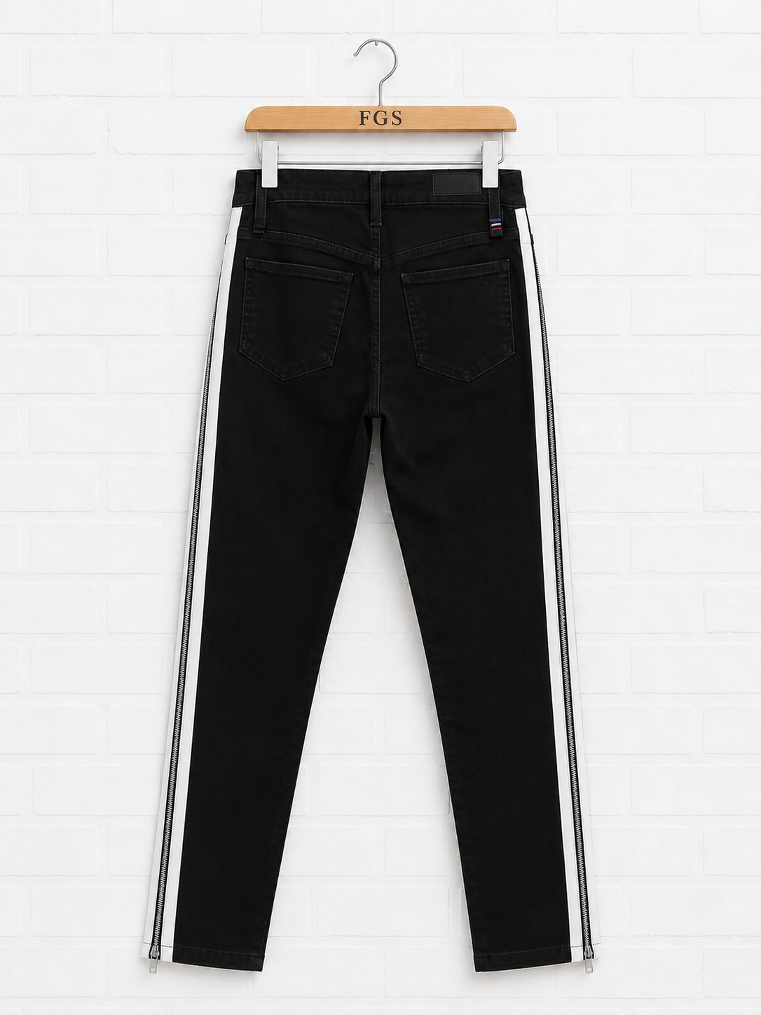 Etienne Marcel White Zip Skinny