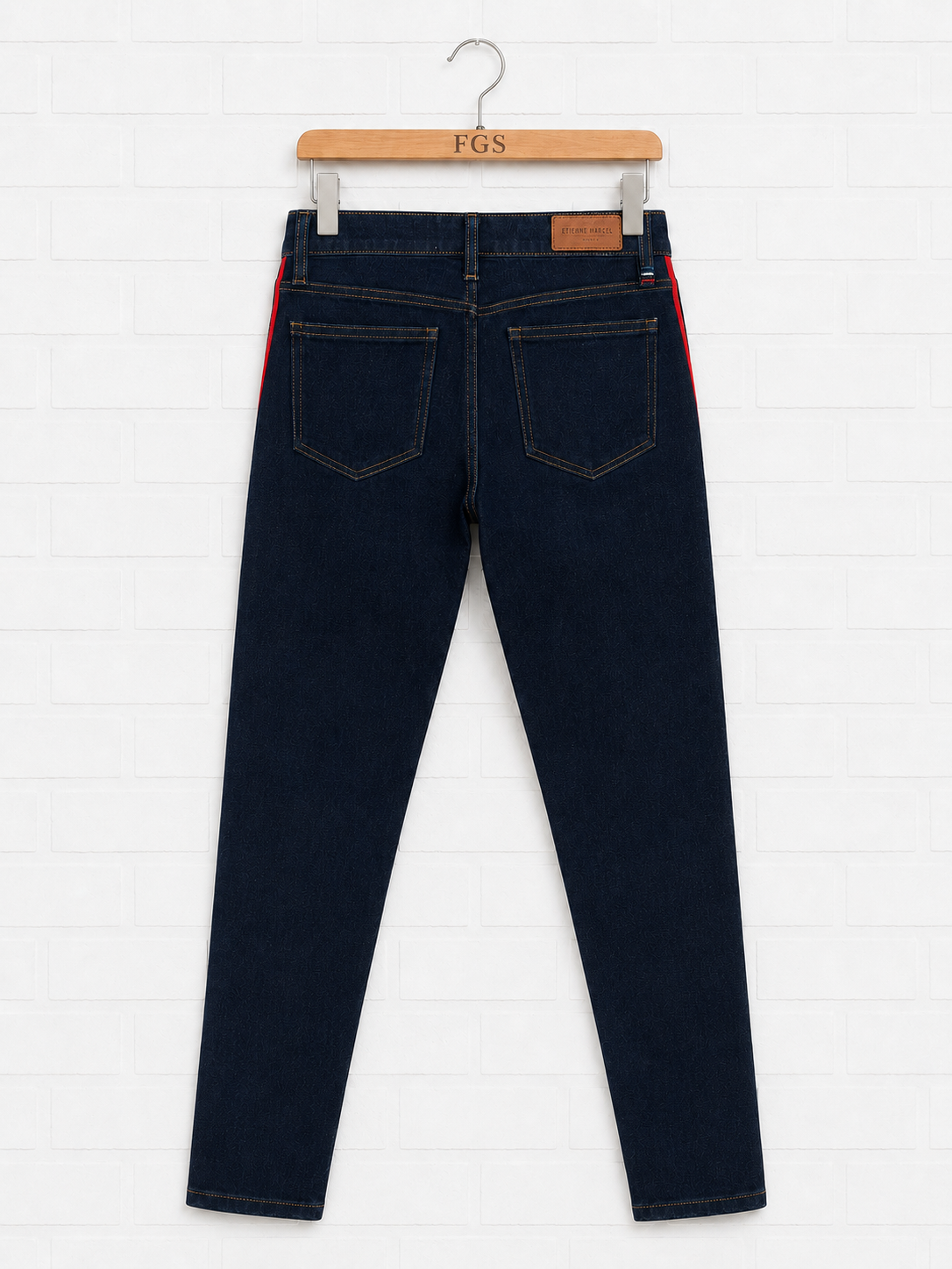 Etienne Marcel Indigo W/ Red Stripe