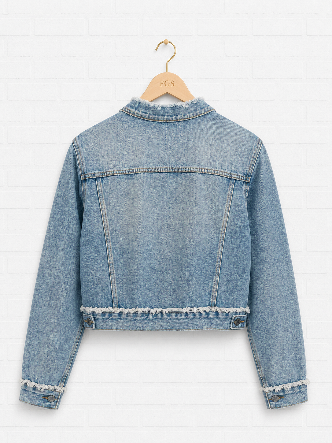 Etienne Marcel Stone Wash Fray Jacket