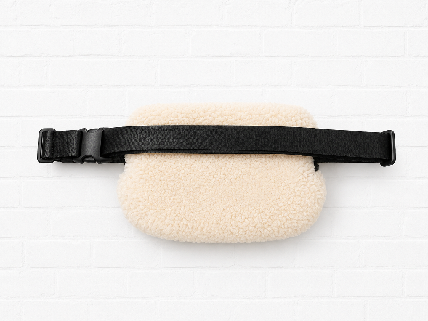 Alp N Rock City Shearling Belt Bag- Ivory