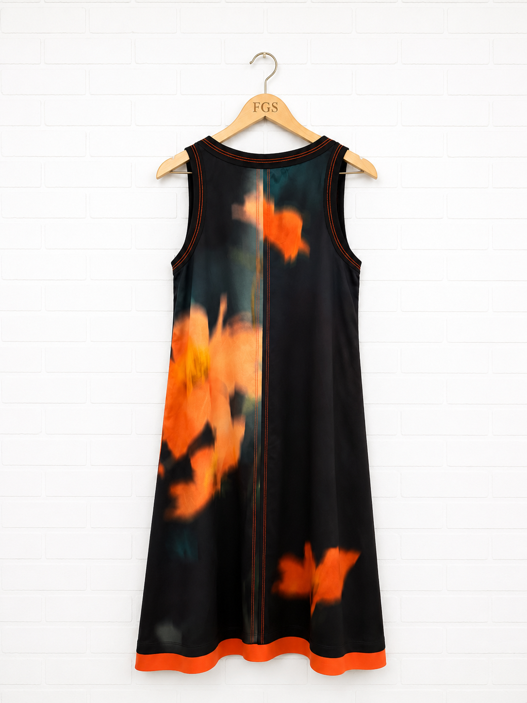 Beate Heymann Black Mandarin Satin Dress-34