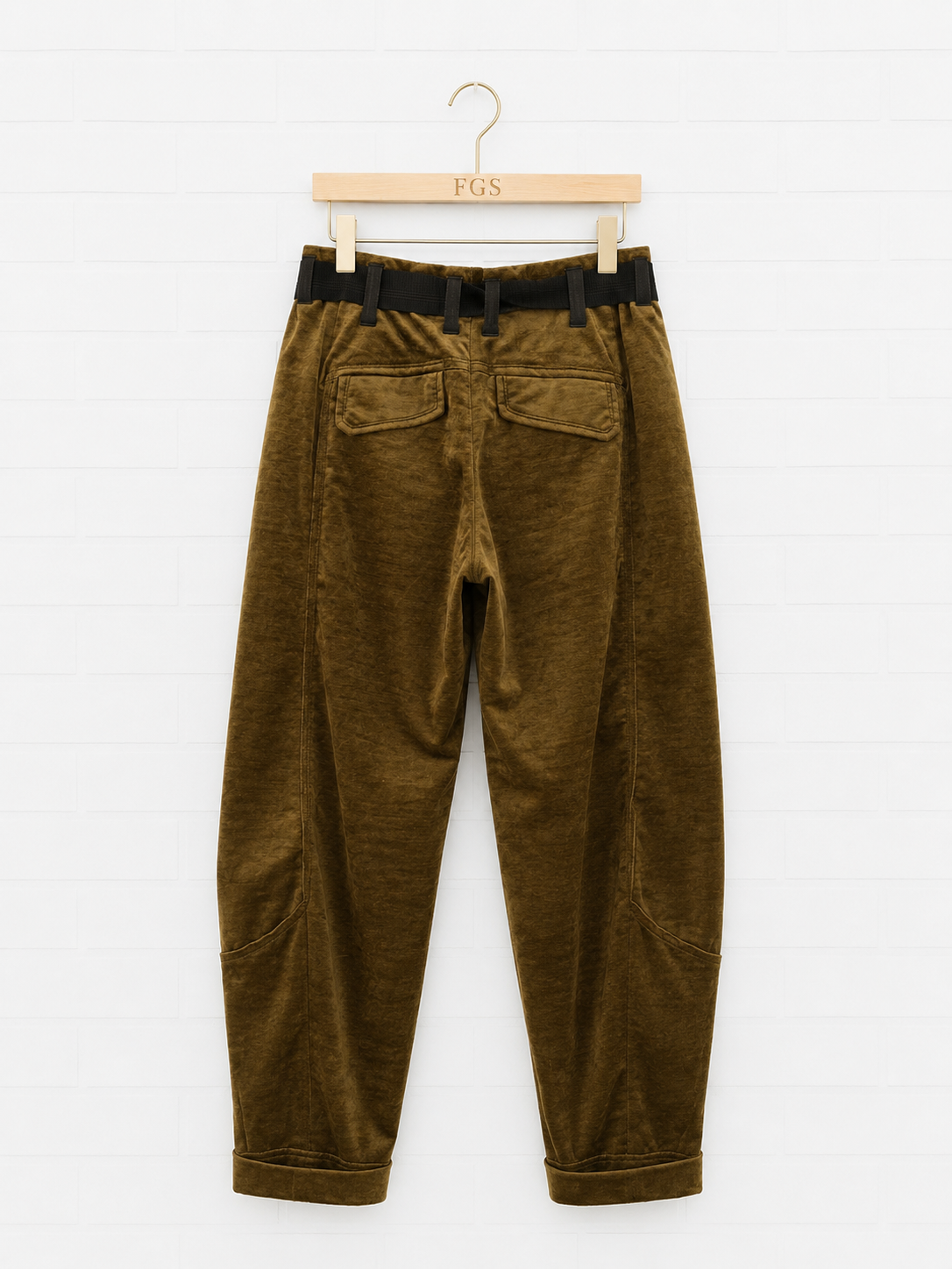Beate Heymann Velvet Barrel Joggers- 34