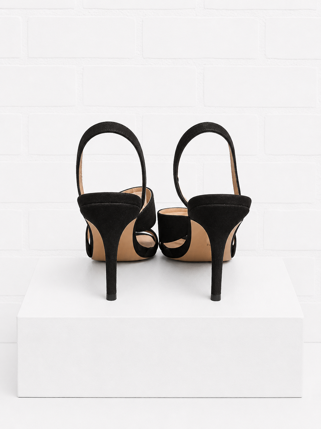 Neiman Marcus Helen Black Suede Slingback Sandals-10