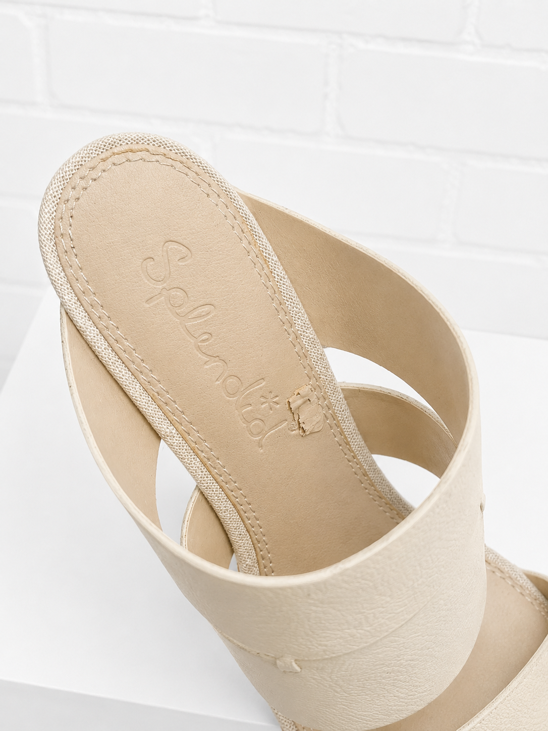 Splendid Myle Leather Mule-Cream- 6