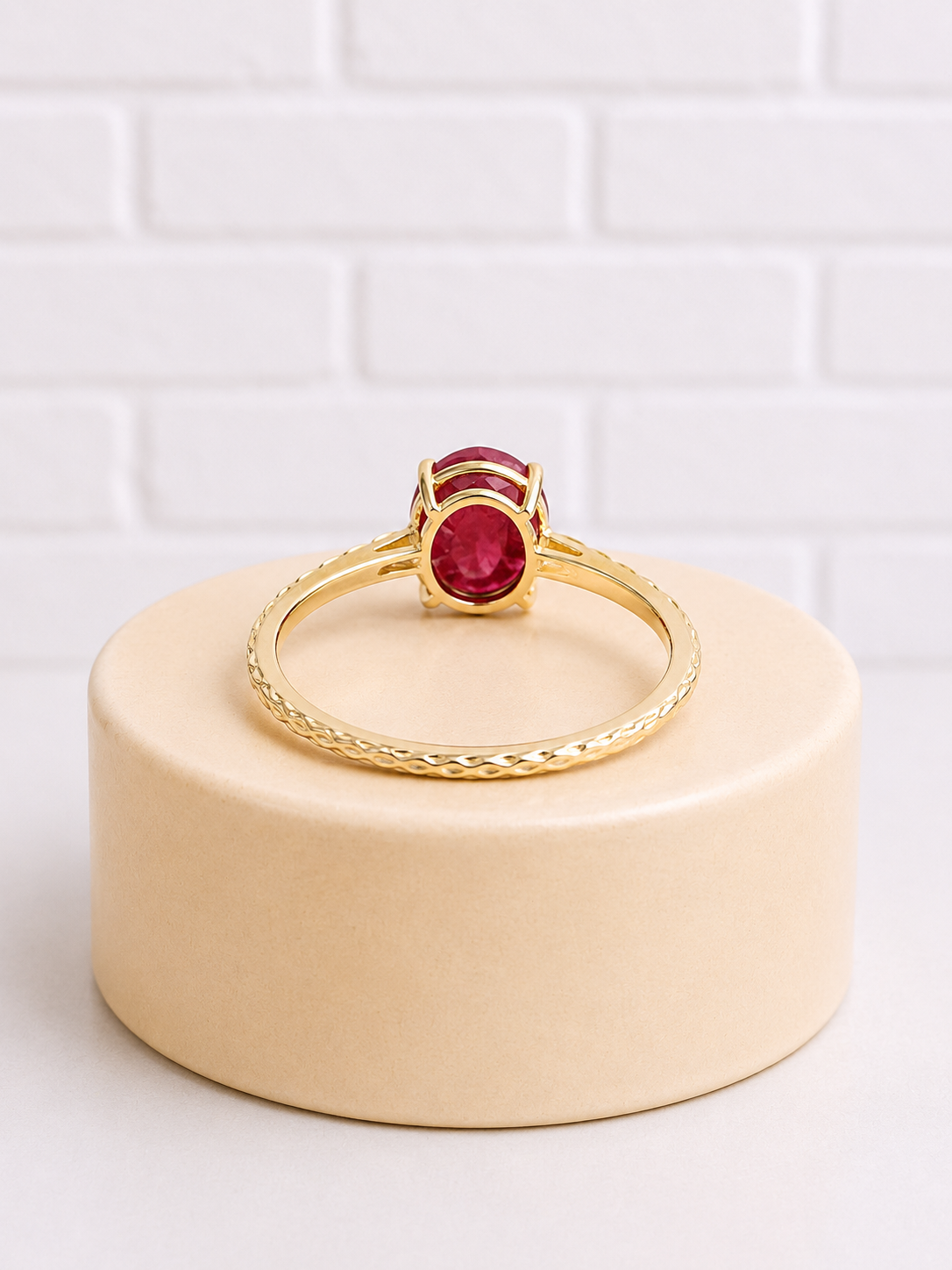 14K Gold Ruby Ring — Size 7