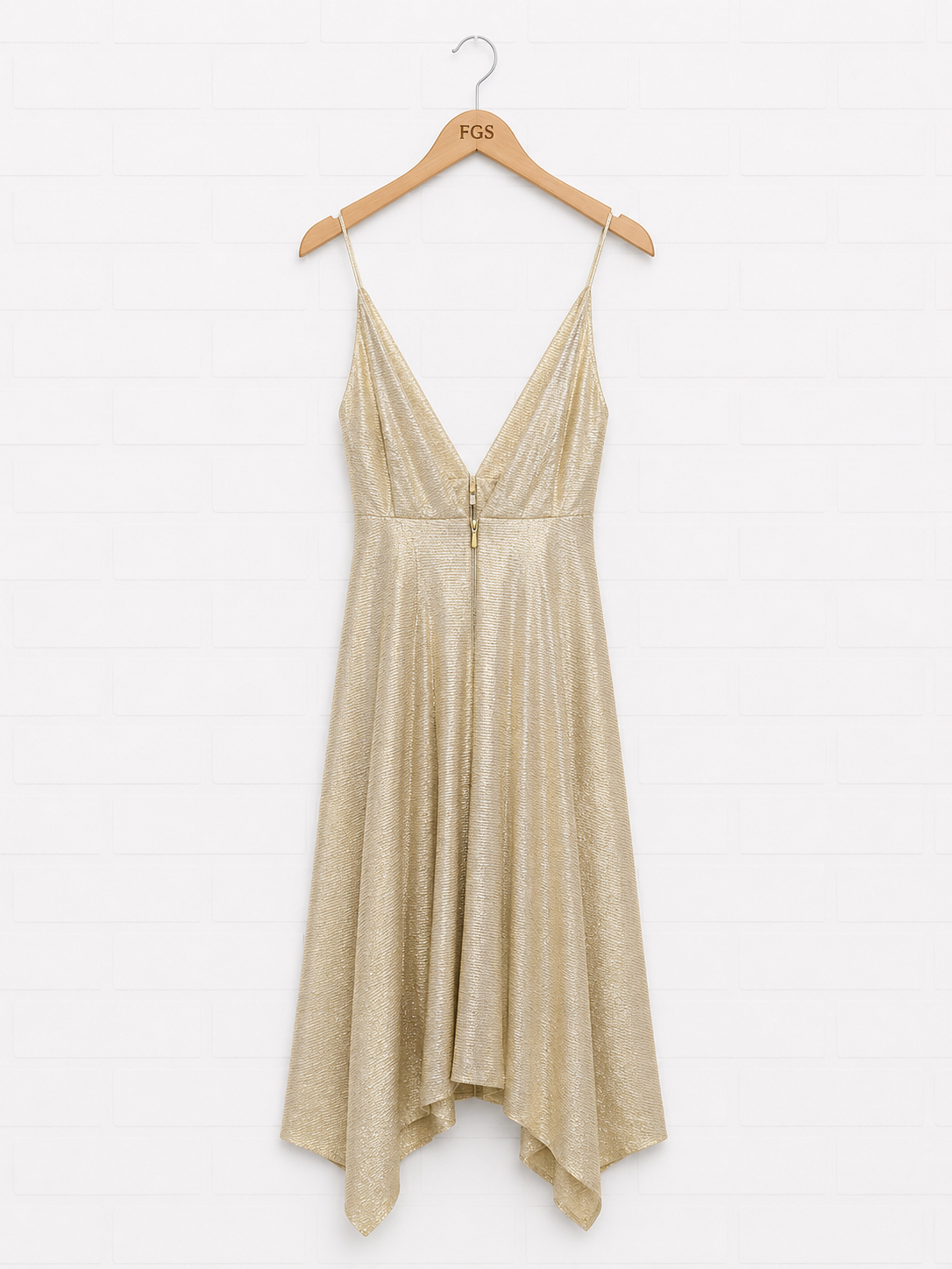 Galvan London Metallic Supernova Dress — Size 42