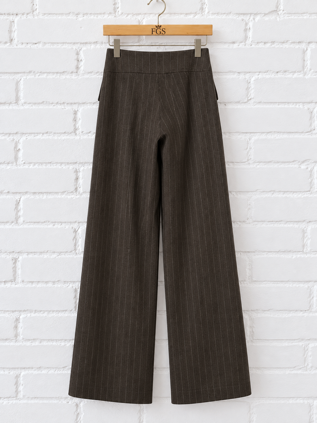 Louis Verdad Asymmetrical Flap Pinstripe Trousers- 10