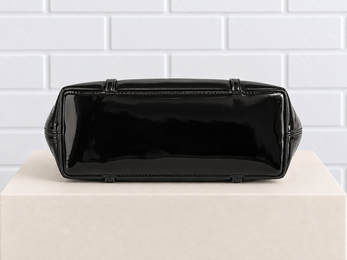 Dolce & Gabbana Patent Leather Tote – Black